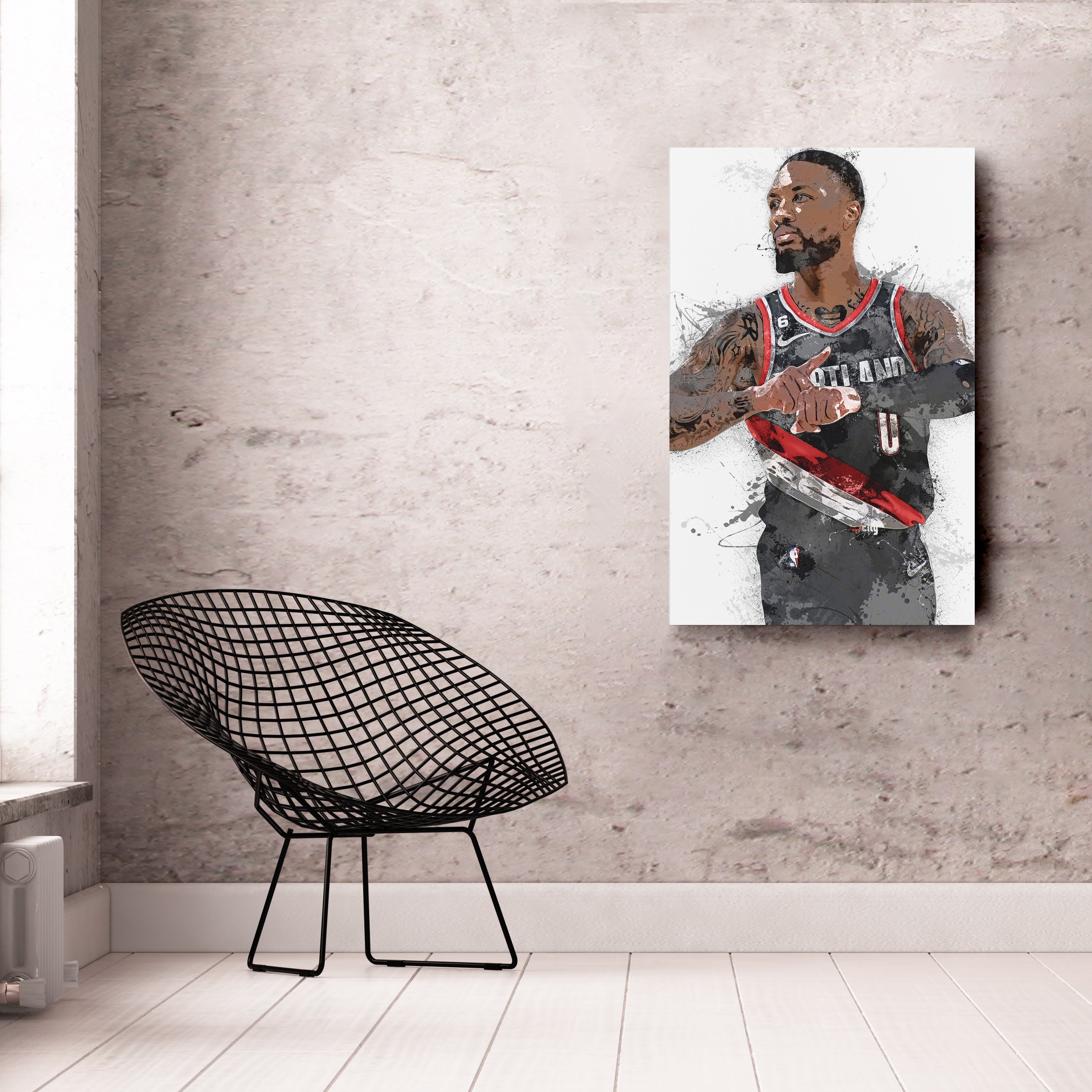 Damian Lillard Canvas Art – Portland Trail Blazers Superstar Wall Decor