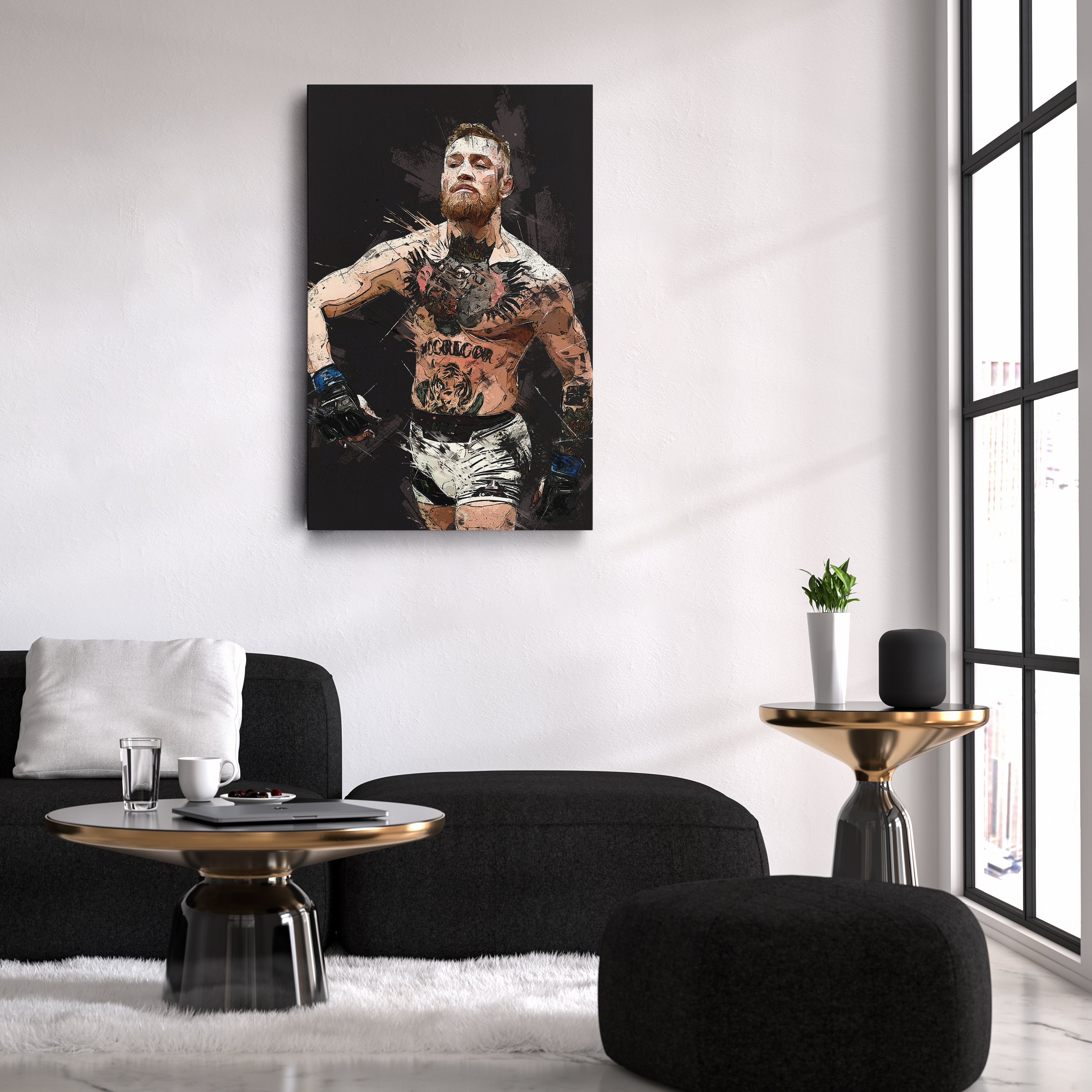 Conor McGregor Canvas Art – MMA Fighter Wall Decor