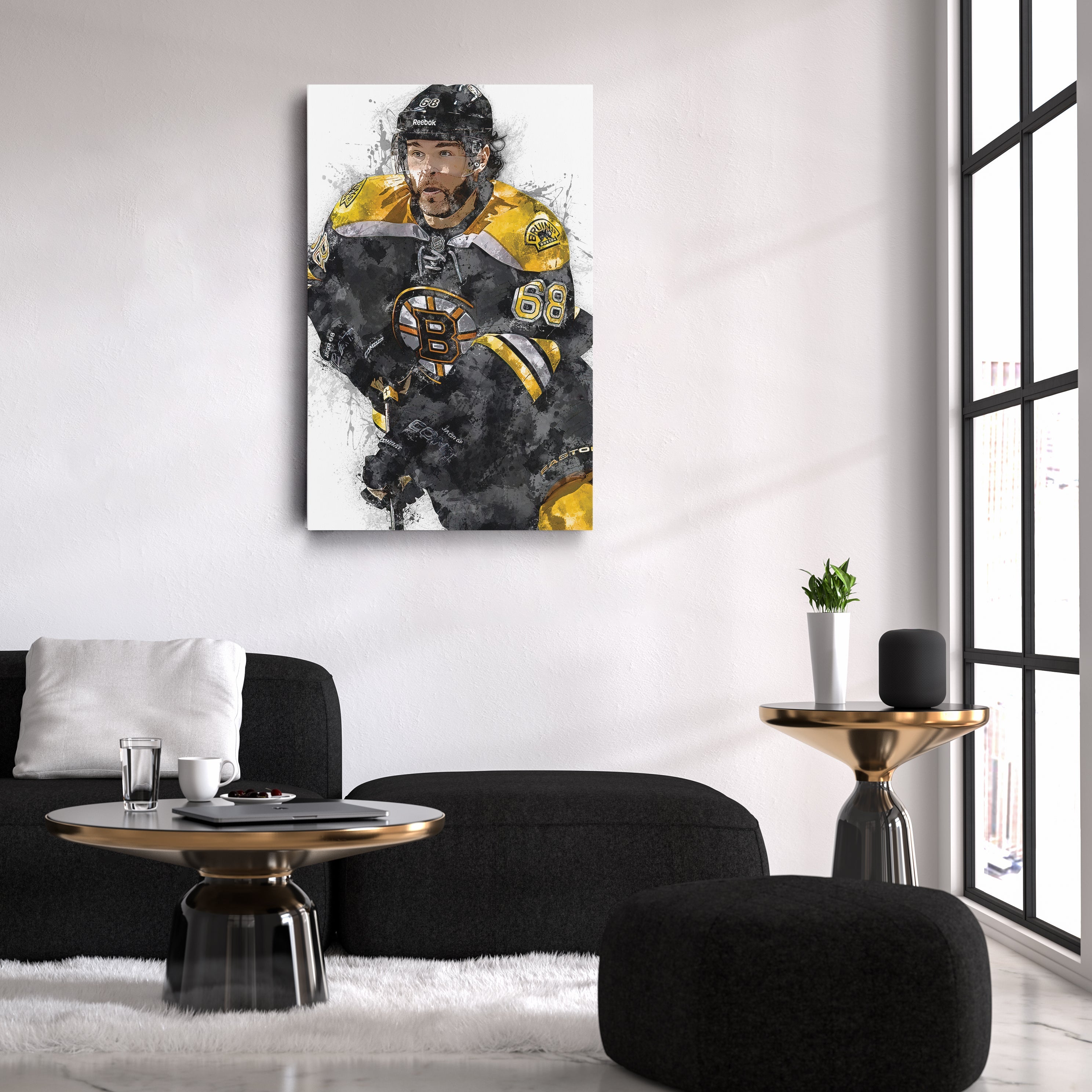 Jaromir Jagr Canvas Art – Boston Bruins Wall Decor