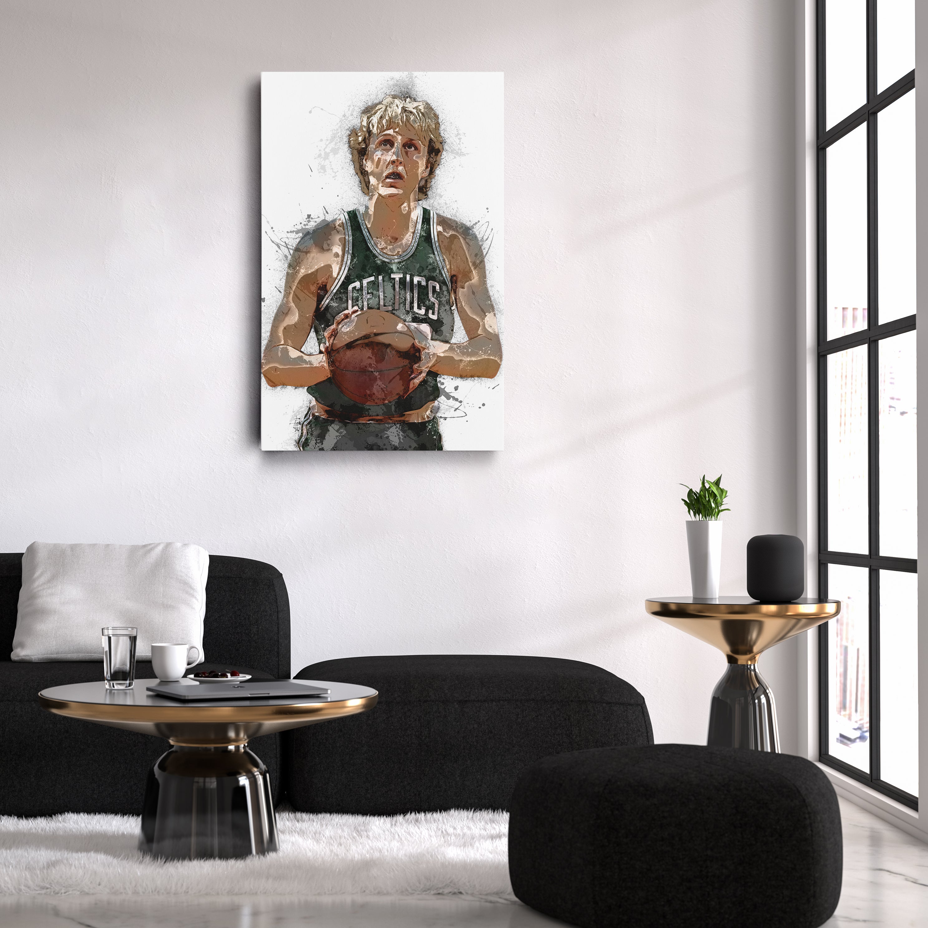 Larry Bird Canvas Art – Boston Celtics Wall Decor