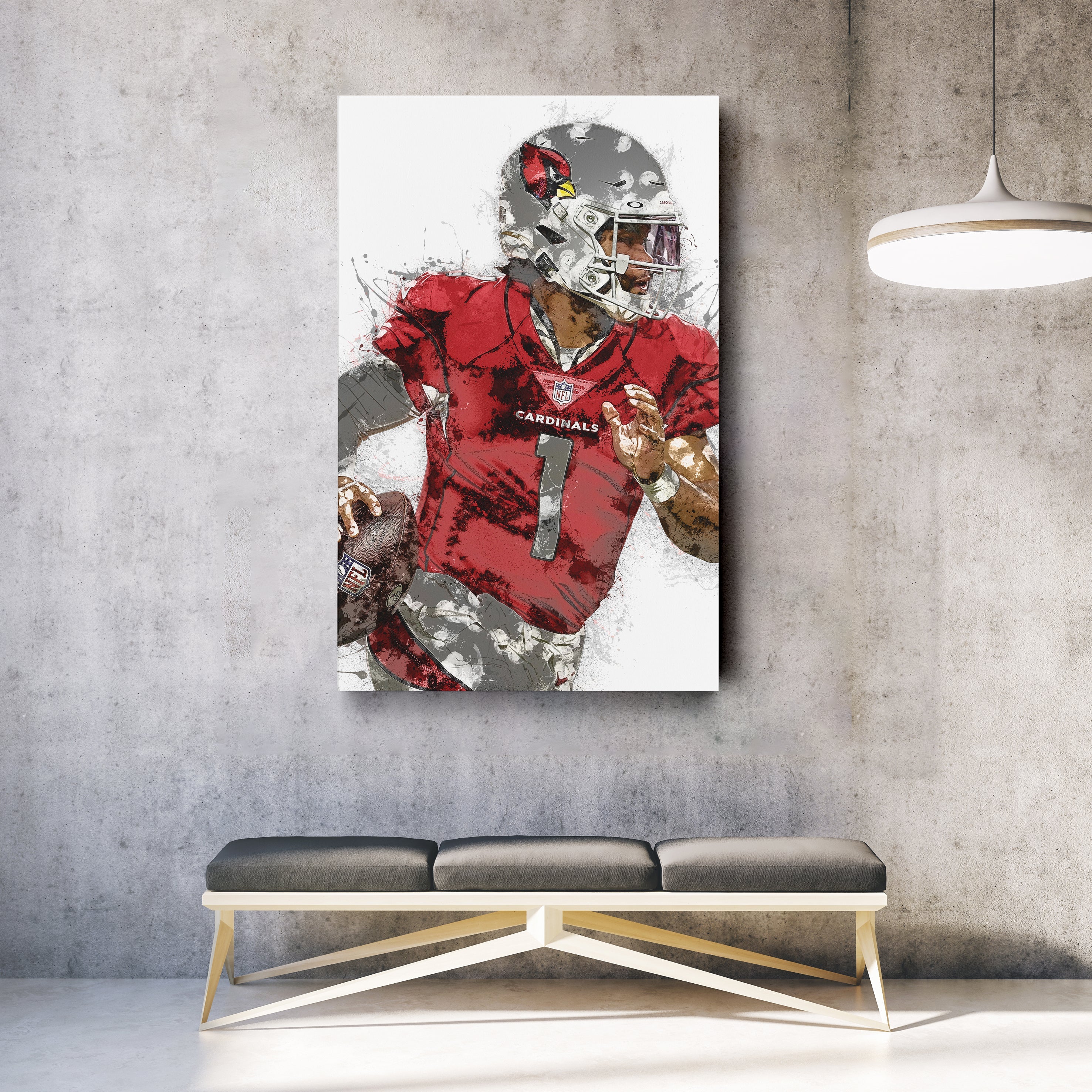 Kyler Murray Canvas Art – Arizona Cardinals Wall Decor