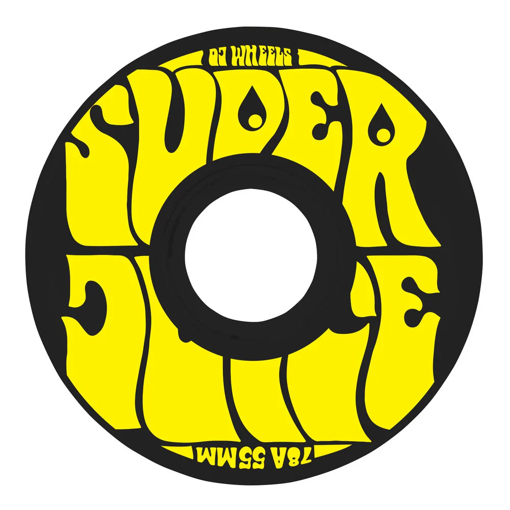 OJ Wheels Super Juice Mini 55mm 78a - Black/Yellow (Set of 4)