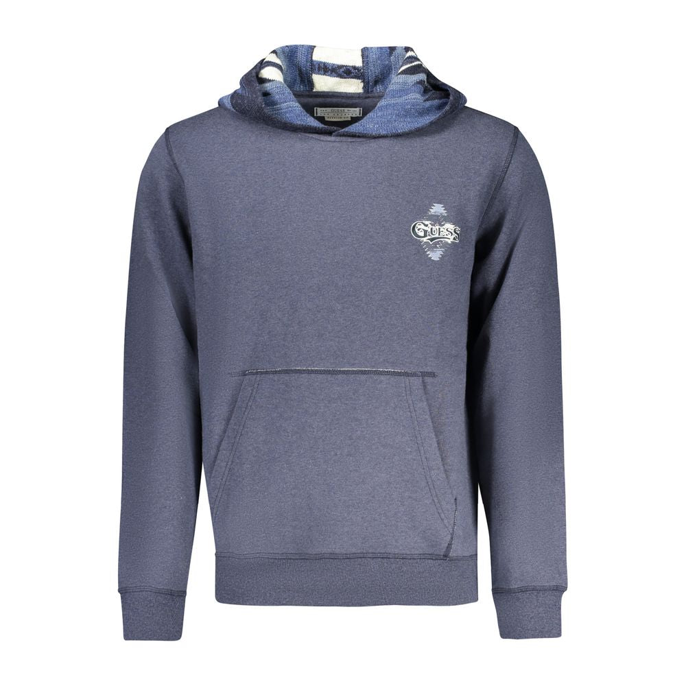 Guess Jeans Blue Cotton Men's Hoodie