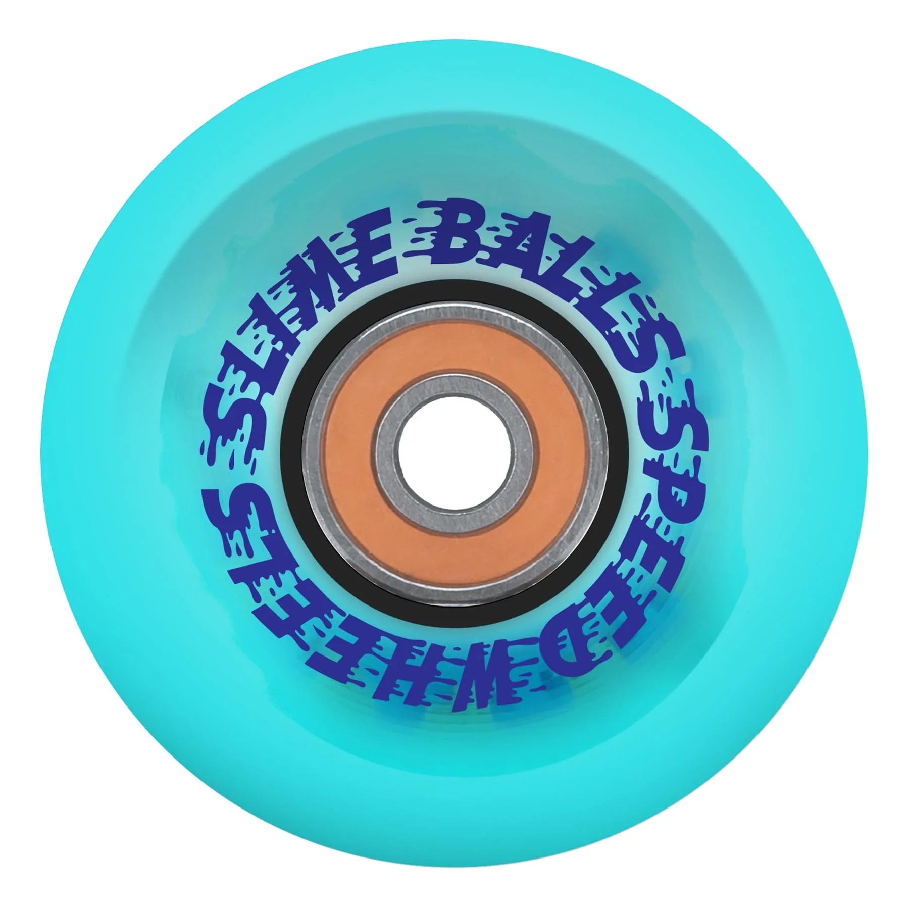 Slime Balls Chrome Light Ups OG Slime Wheels 66mm 78a - Trans Blue (Set of 4)