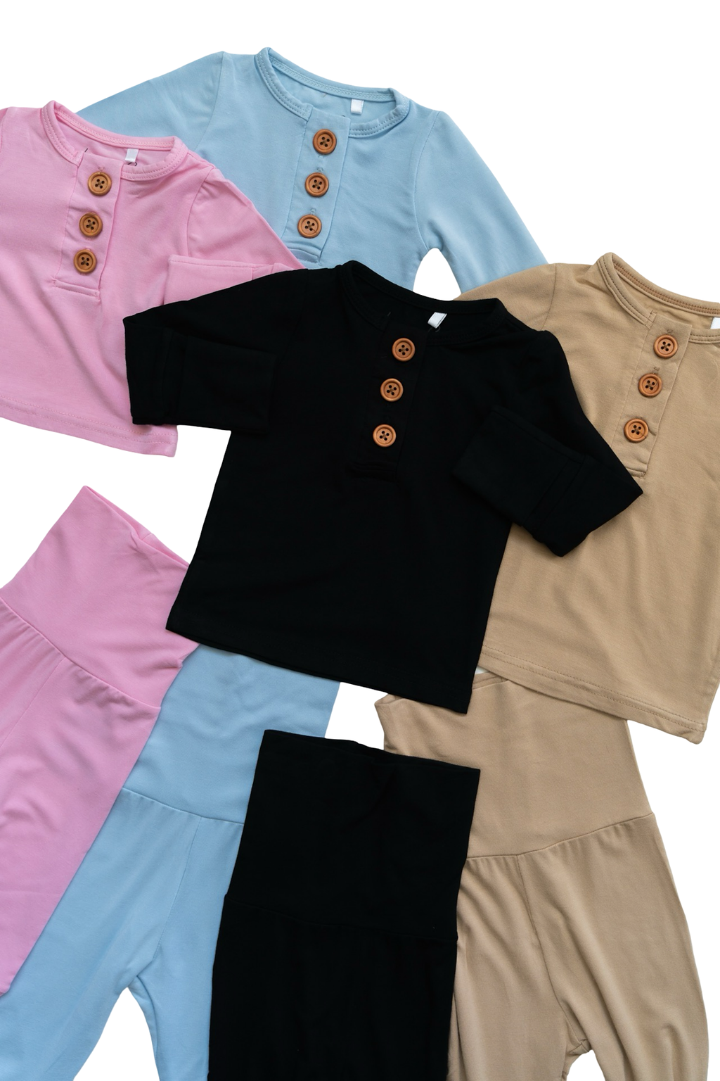 Light Blue Infant 2-Piece Bamboo Set