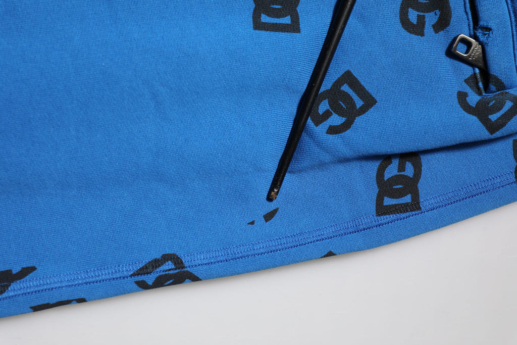 Dolce & Gabbana Blue Logo Print Jogger Men Sweatpants Pants