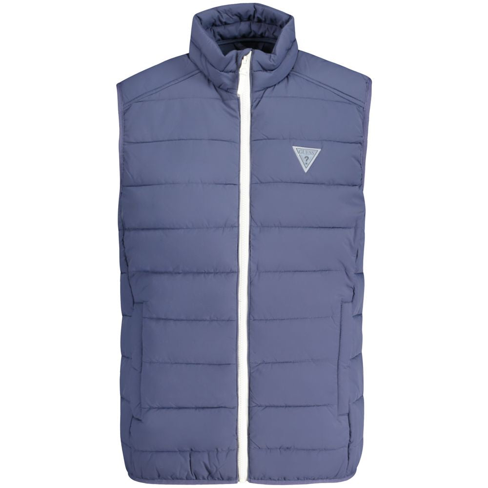 Guess Jeans Blue Spandex Men Jacket