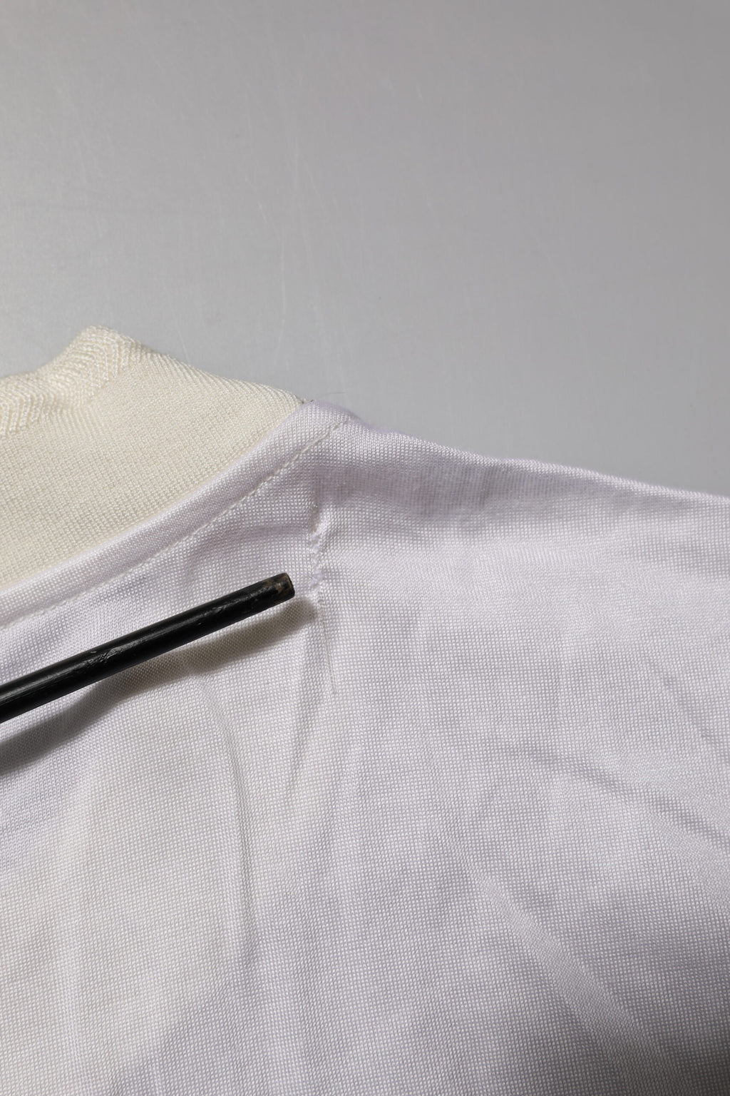 Dolce & Gabbana White Silk Crew Neck Long Sleeves T-shirt