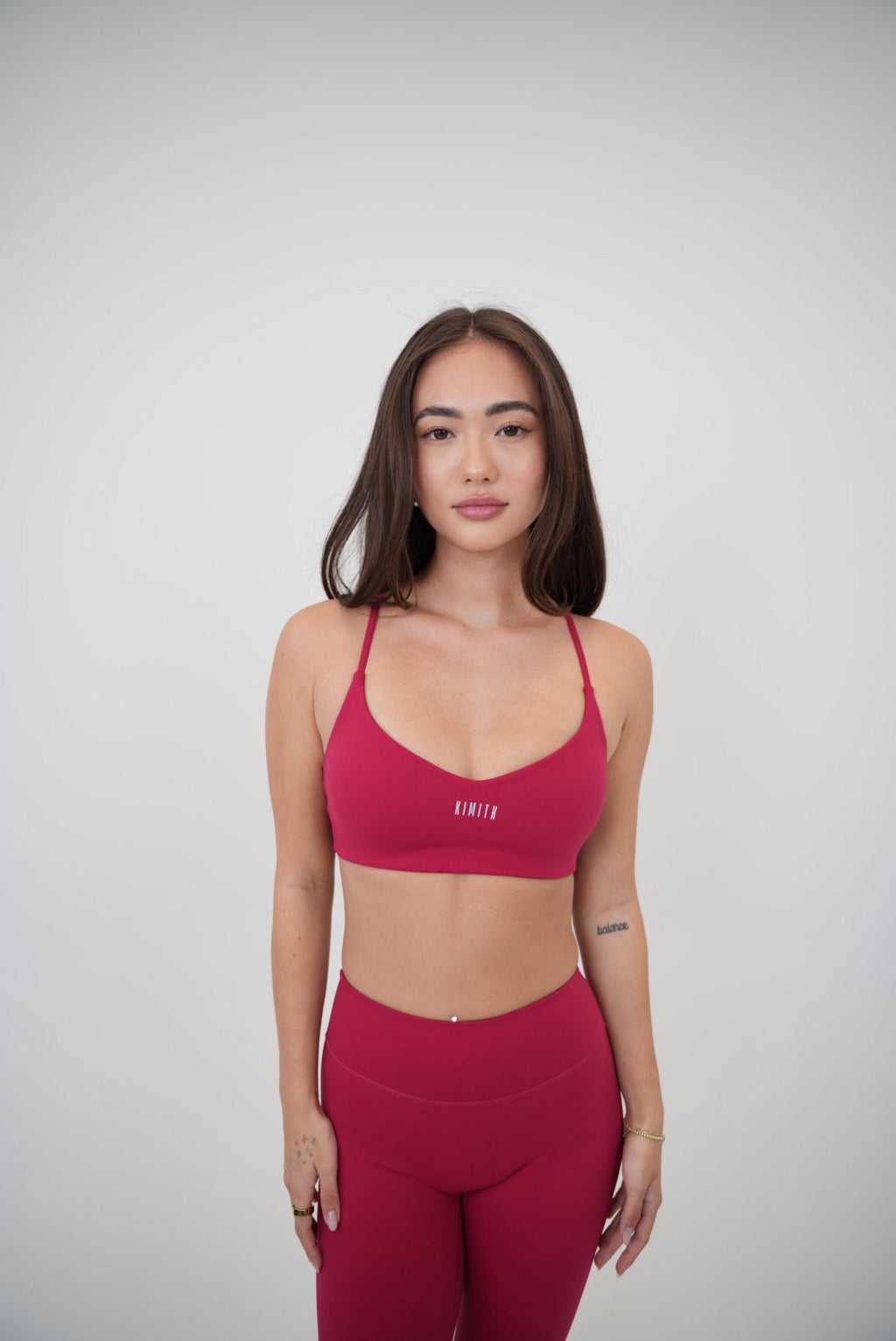 I Live in Luxury Red Sports Bra