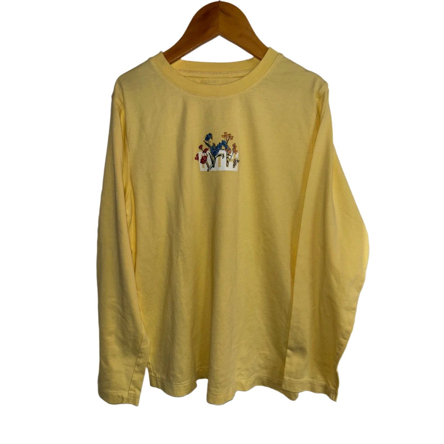 Kith Botanical Box Logo Tee Ls Olivenite