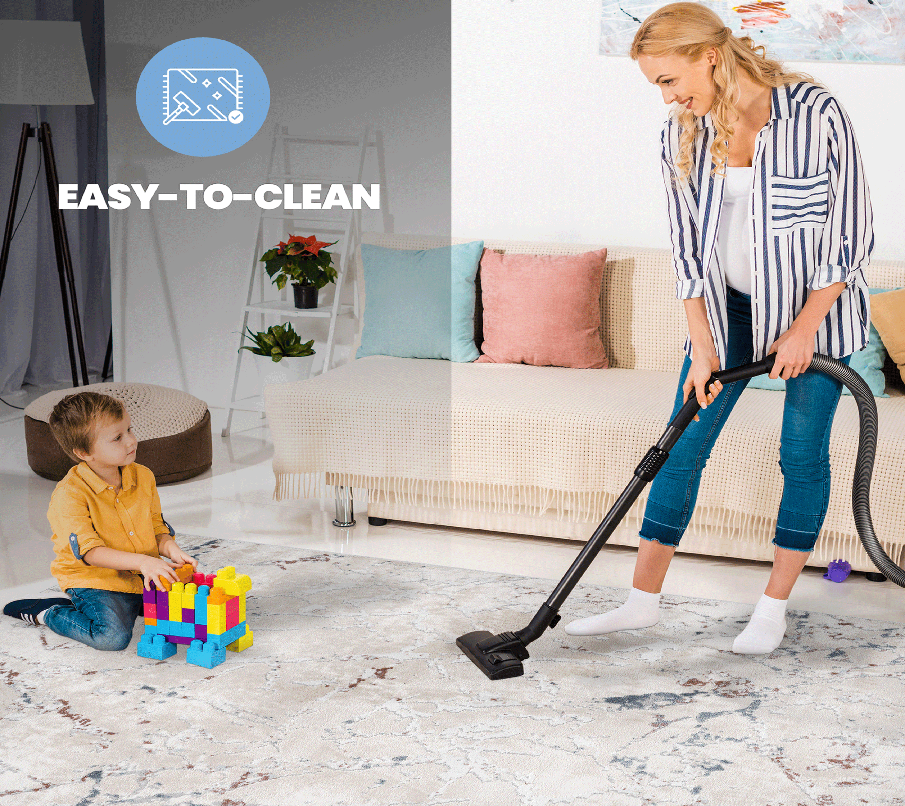 NAAR MARFI Collection 2X8 Multi / Contemporary Runner Rug