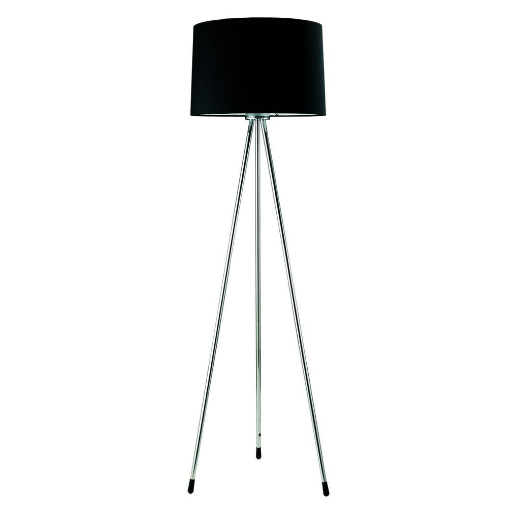 59' Tall Metal Floor Lamp with Black finish, Contemporary Design