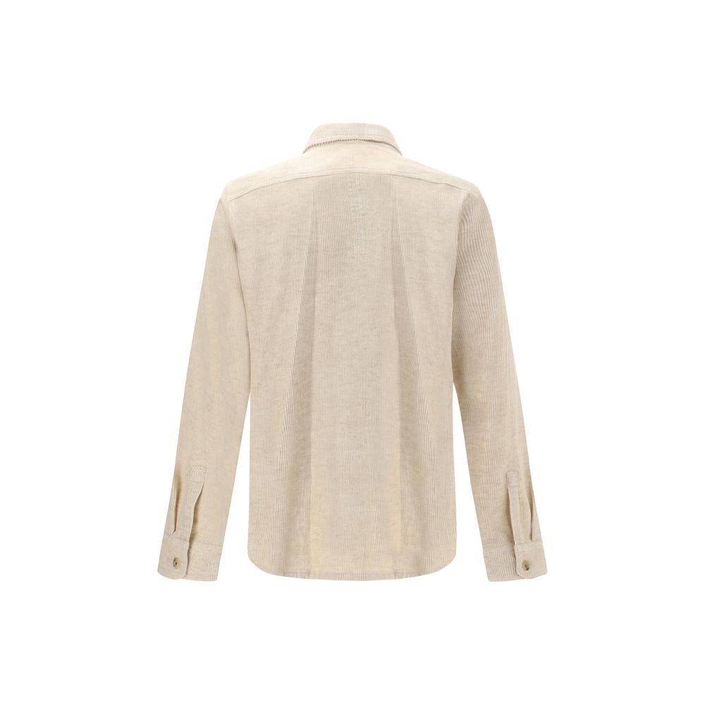 Rick Owens Beige Cotton Shirt