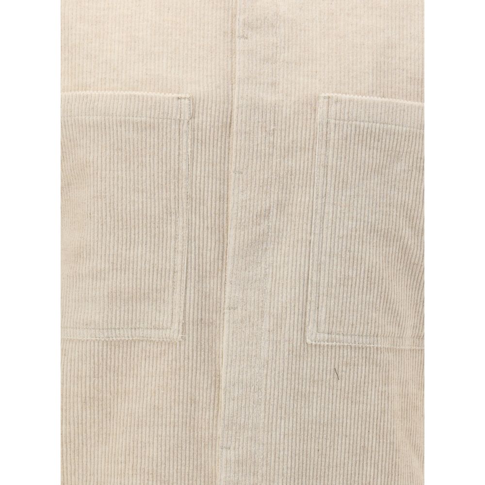 Rick Owens Beige Cotton Shirt