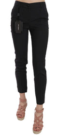 Dolce & Gabbana Polka Dot Slim Capri Trousers Tapered Pants