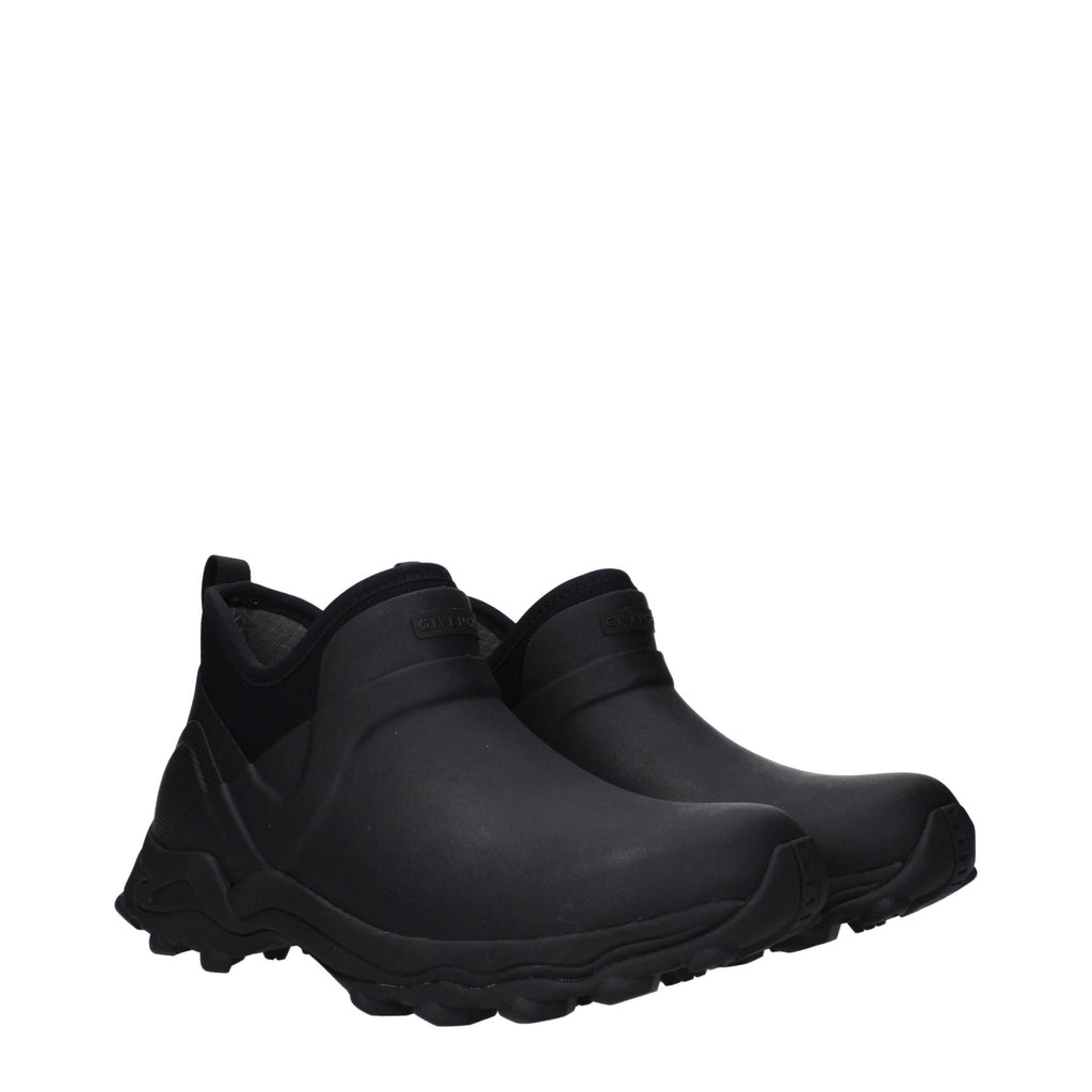 Givenchy Black Cotton Ankle Boots