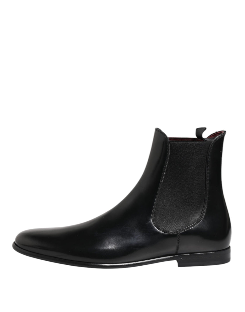 Dolce & Gabbana Black Chelsea Slip On Mid Calf Boots Shoes