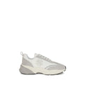 Tory Burch White Calf Leather Bos Taurus Athletic Sneakers