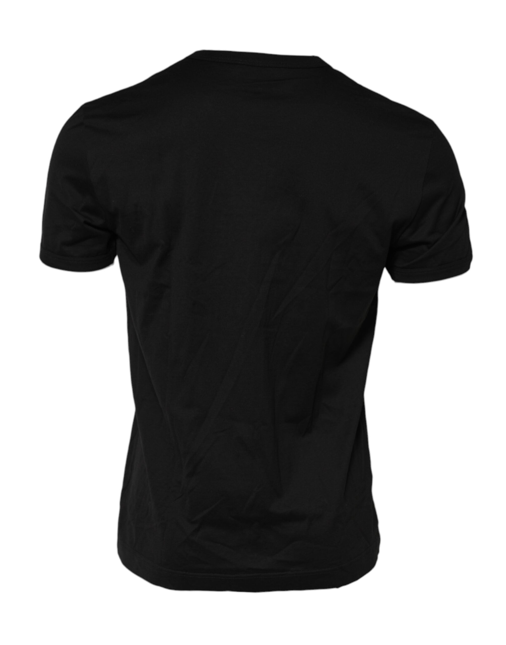 Dolce & Gabbana Black DG King Crown Cotton Crew Neck T-shirt