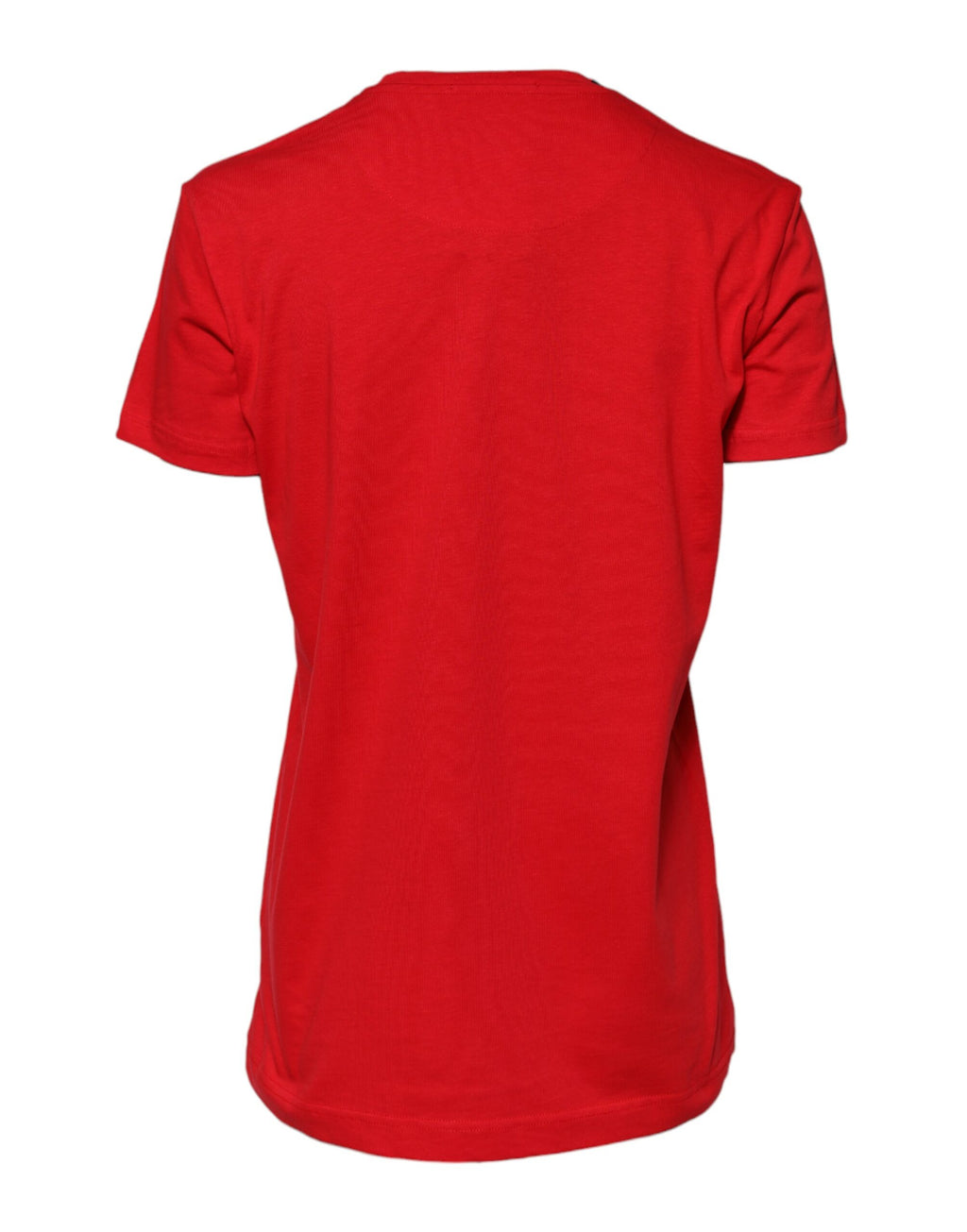 Dolce & Gabbana Red Plain Crew Neck Short Sleeves T-shirt