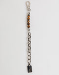 Dolce & Gabbana Silver Chain Brass Beaded Lobster Clasp Logo Men Bracelet
