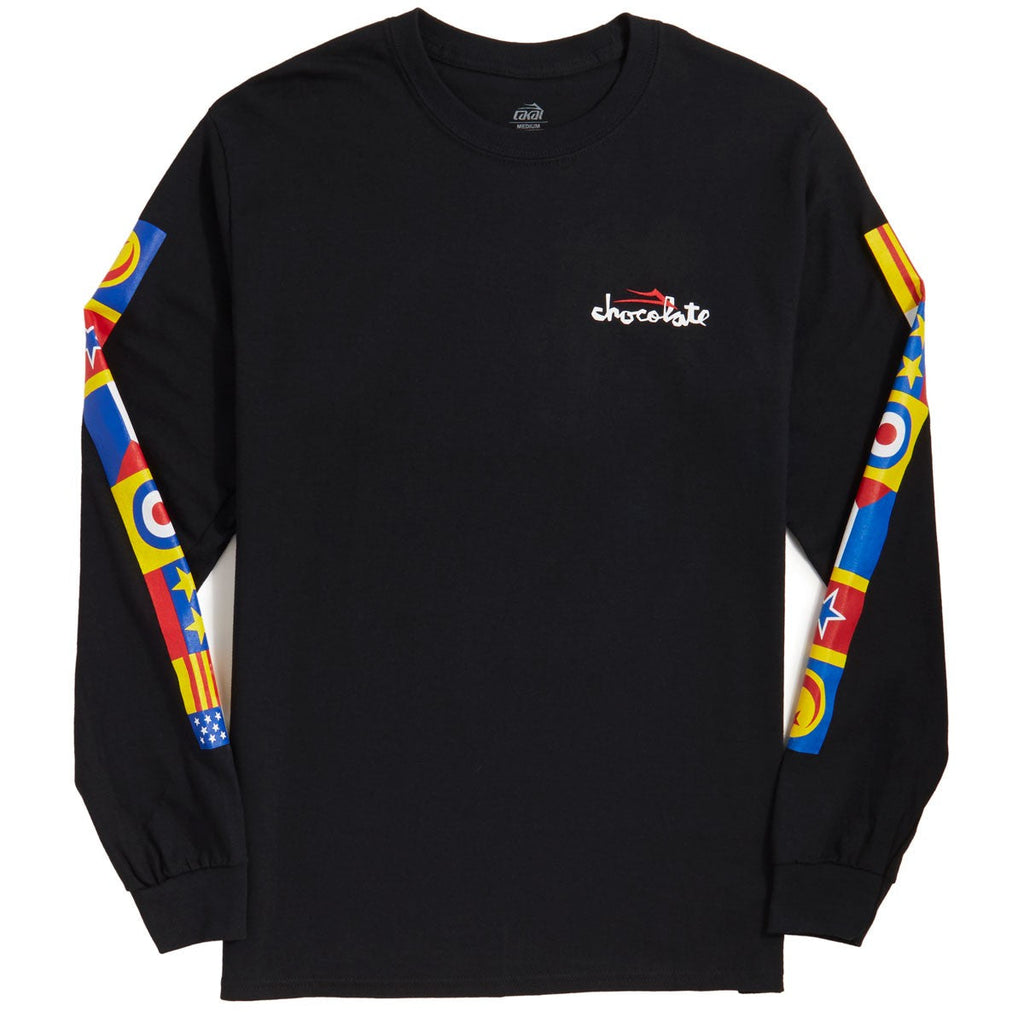 Lakai Chocolate Flags Long Sleeve Tee - Black