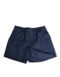 Dolce & Gabbana Navy Blue Cotton Elastic Waistband Button Swimwear