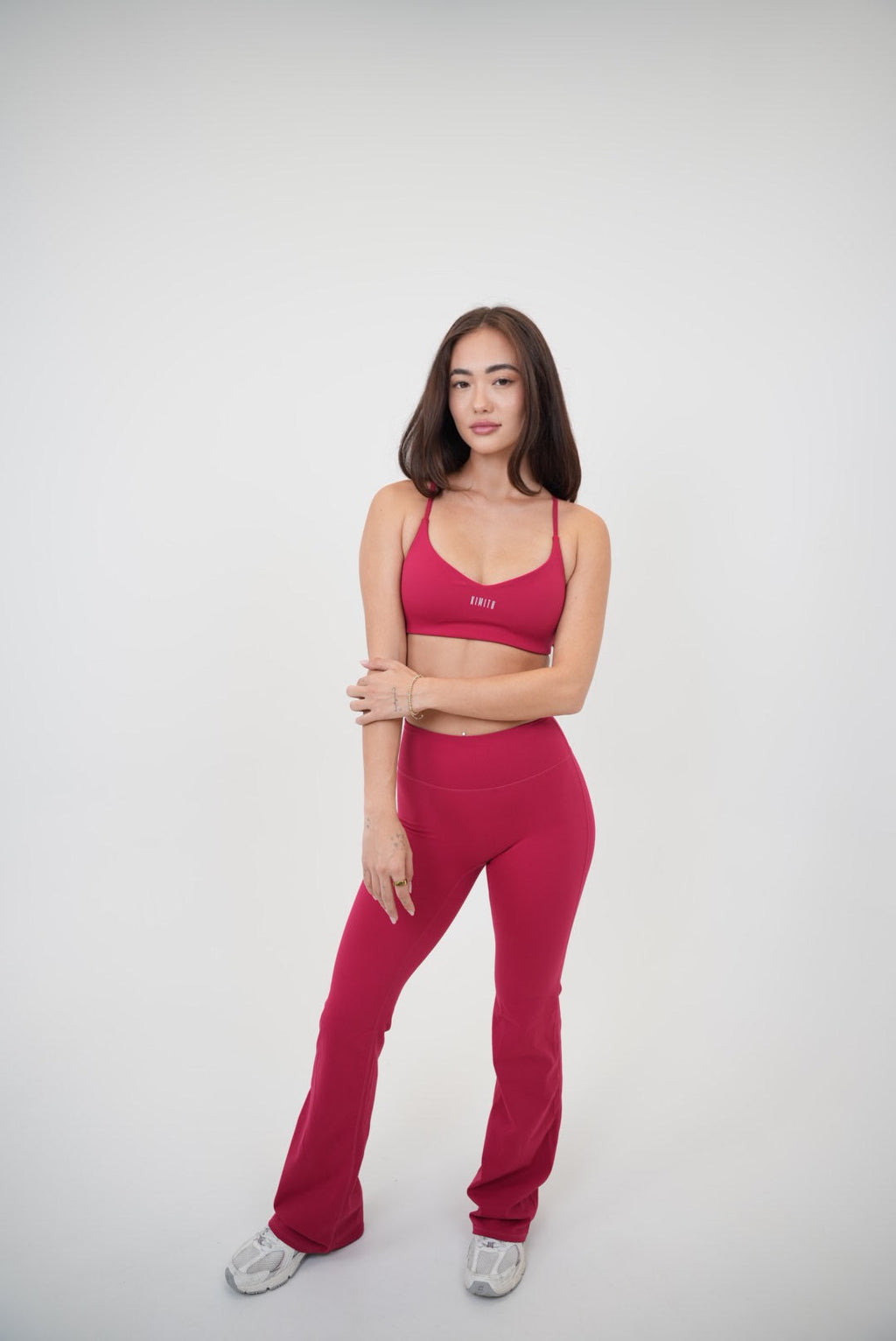 I Live in Luxury Red Sports Bra