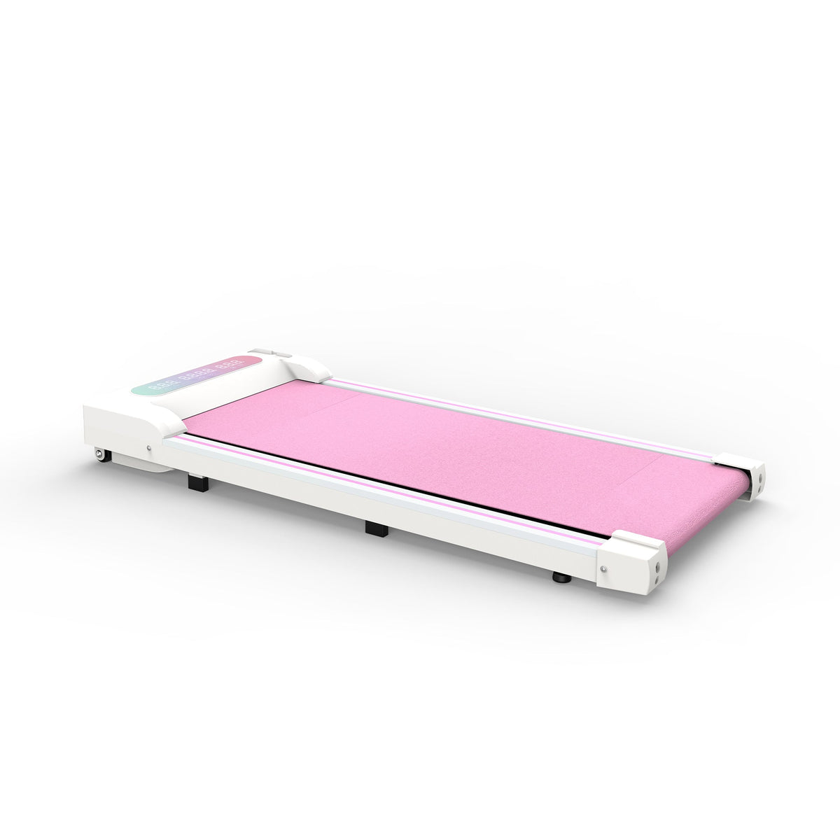 Under Desk Treadmill, Walking Pad, 2 in 1 Portable Treadmill with Handle Remote Control LED Display, Walking Jogging Machine for Home Office Use Pink