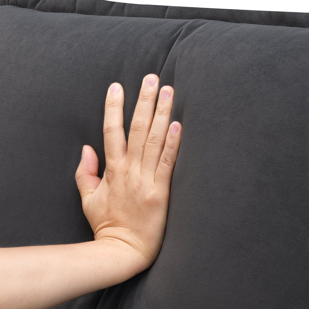 109.8*55.9' Modern U-shaped Sectional Sofa with Waist Pillows,6-seat Upholstered Symmetrical Sofa Furniture,Sleeper Sofa Couch with Chaise Lounge for Living Room,Apartment,5 Color