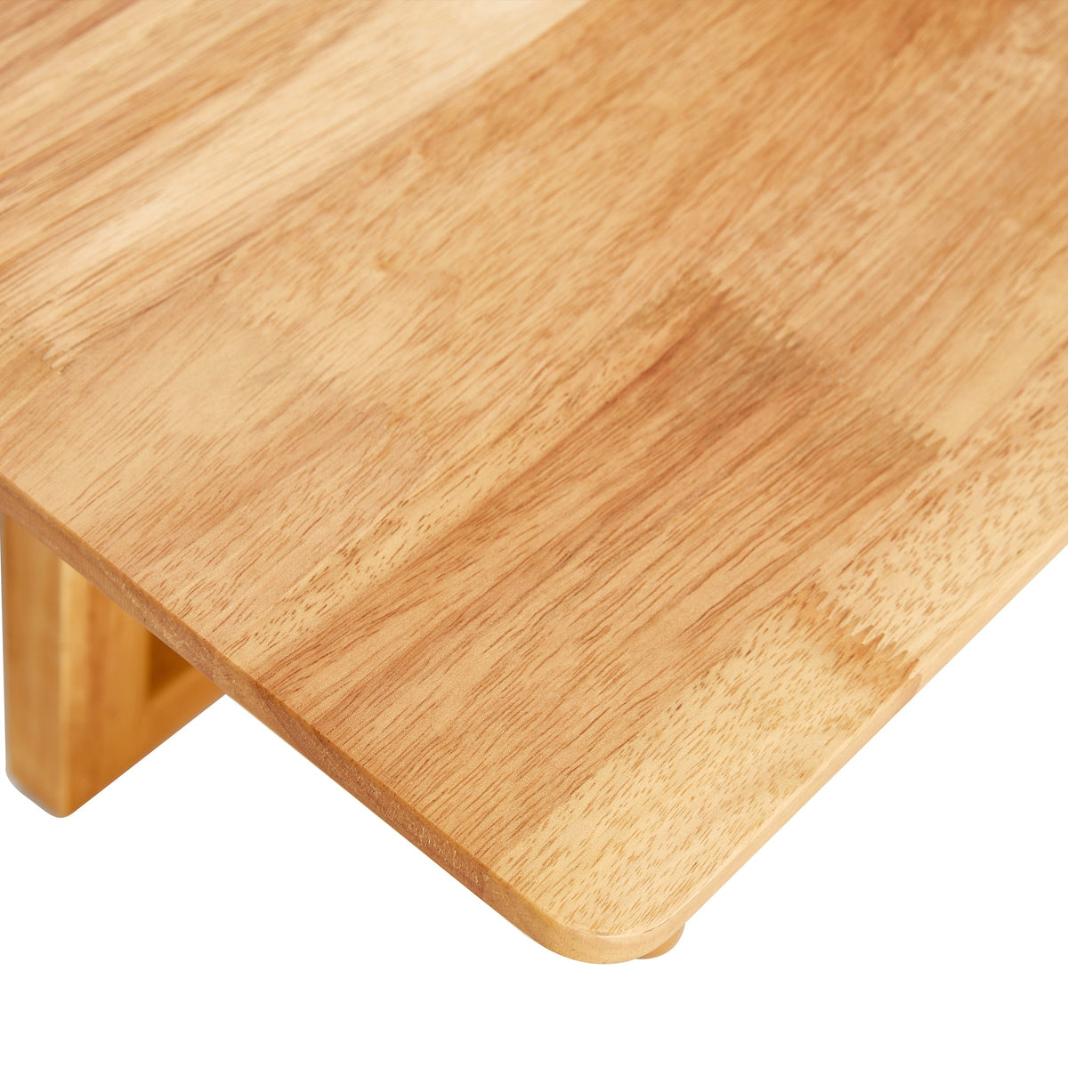Natural rubber wood and solid wood coffee table  Modern minimalist rattan weaving design, living room balcony, multifunctional small-sized furniture