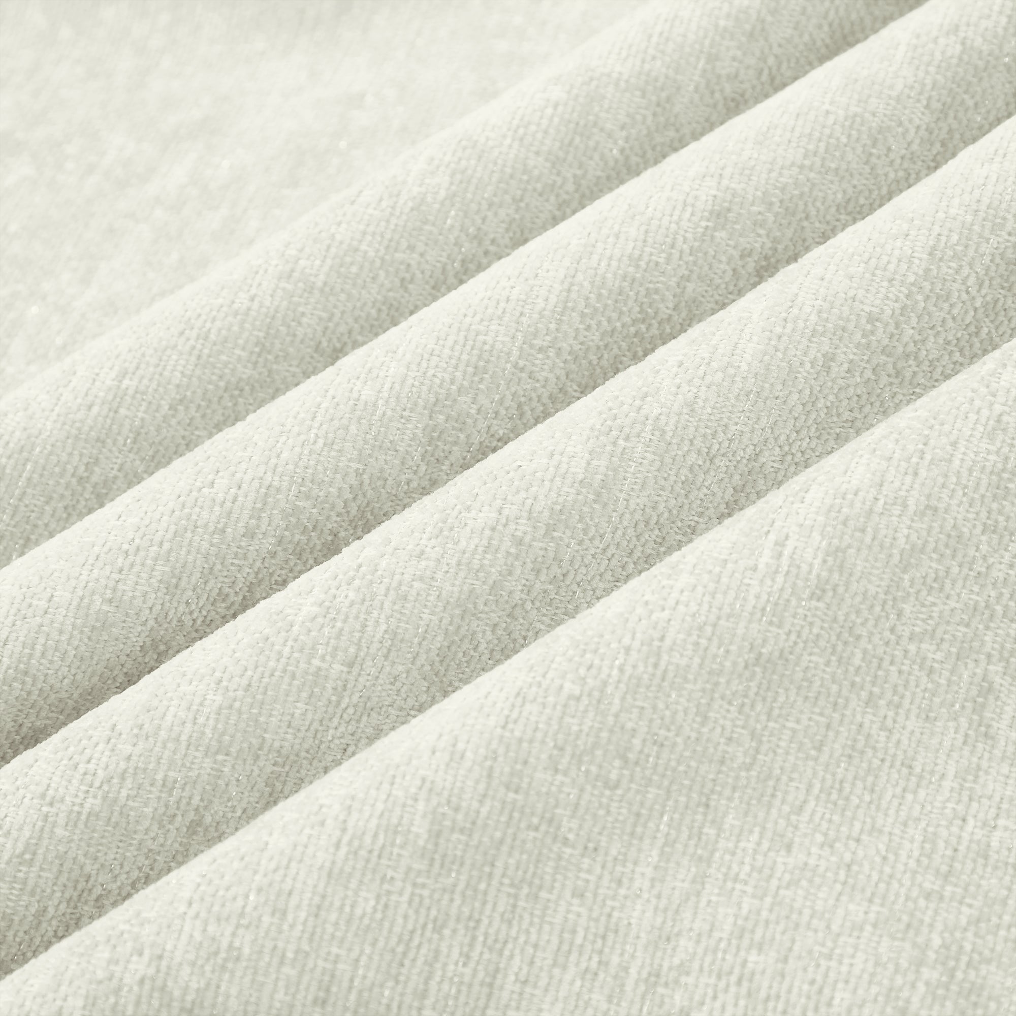 Elegant Mid Century Large 3 Seater Sofa Couch with Flared Arms and Removable Ruffles Pleats Skirts and Spindle Legs, Comfy Chenille Three-Seat Sofa for Living Room, Beige White