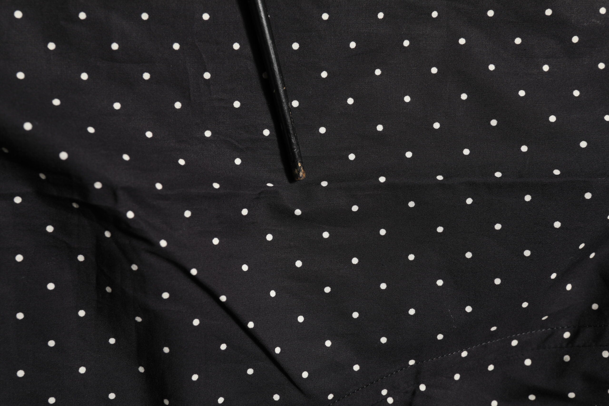 Dolce & Gabbana Black Polka Dot Cotton GOLD Men Formal Dress Shirt