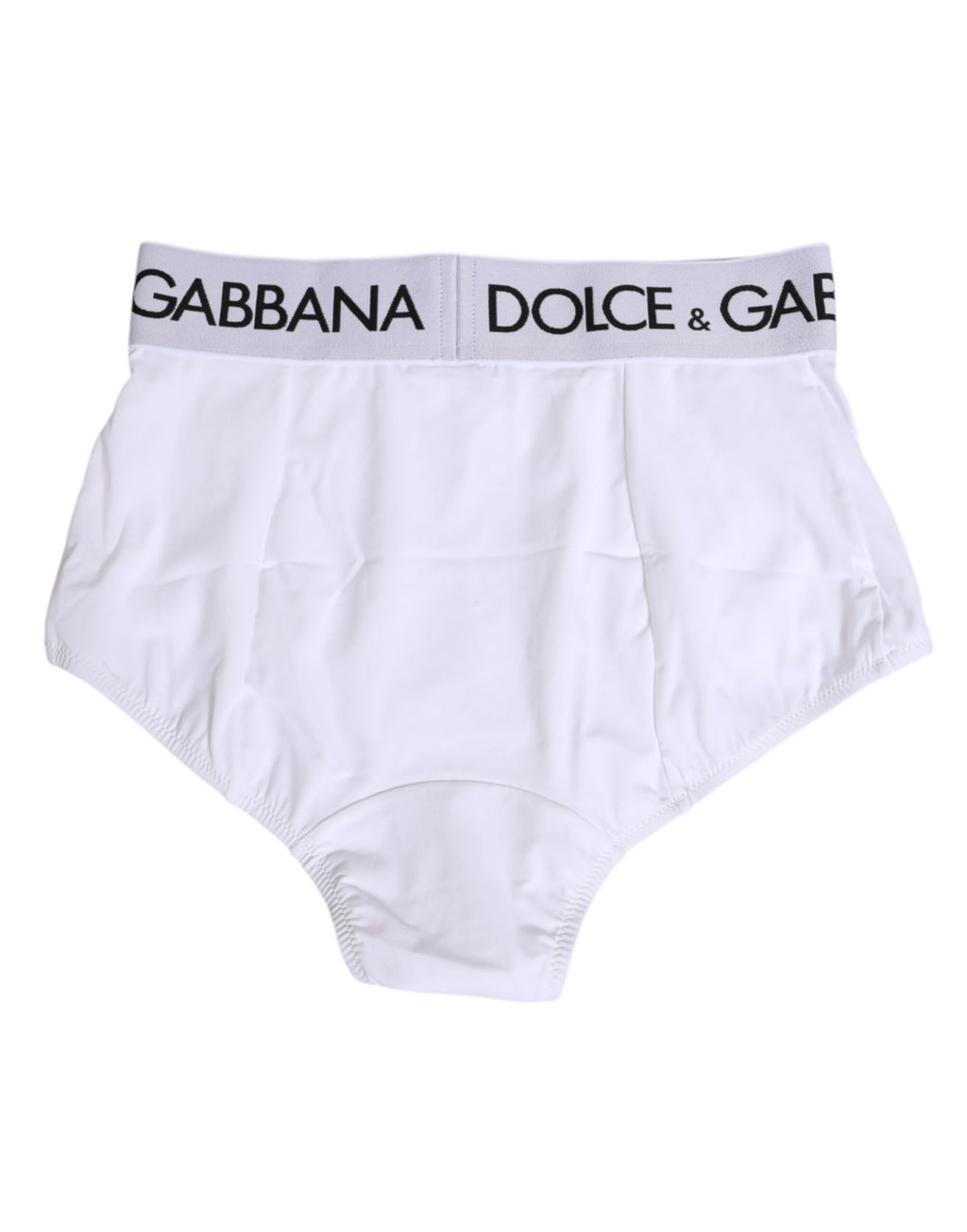 Dolce & Gabbana White Nylon Logo Waistband Panty Underwear
