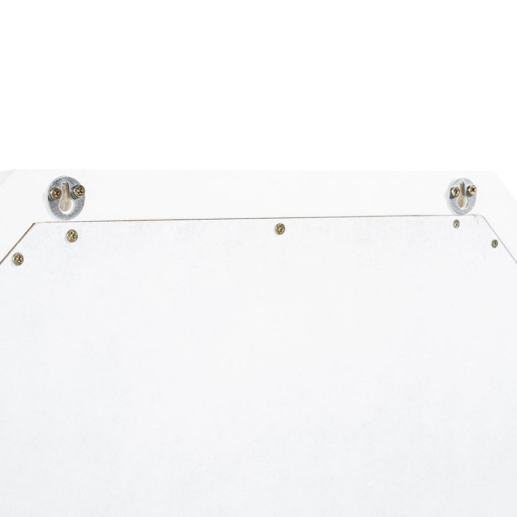 Retro Makeup Desk with Large Mirror, 3-Drawer Dressing Table for Jewelry Storage, Elegant Console Table for Bedroom, Living Room, Hallway & Foyer,White