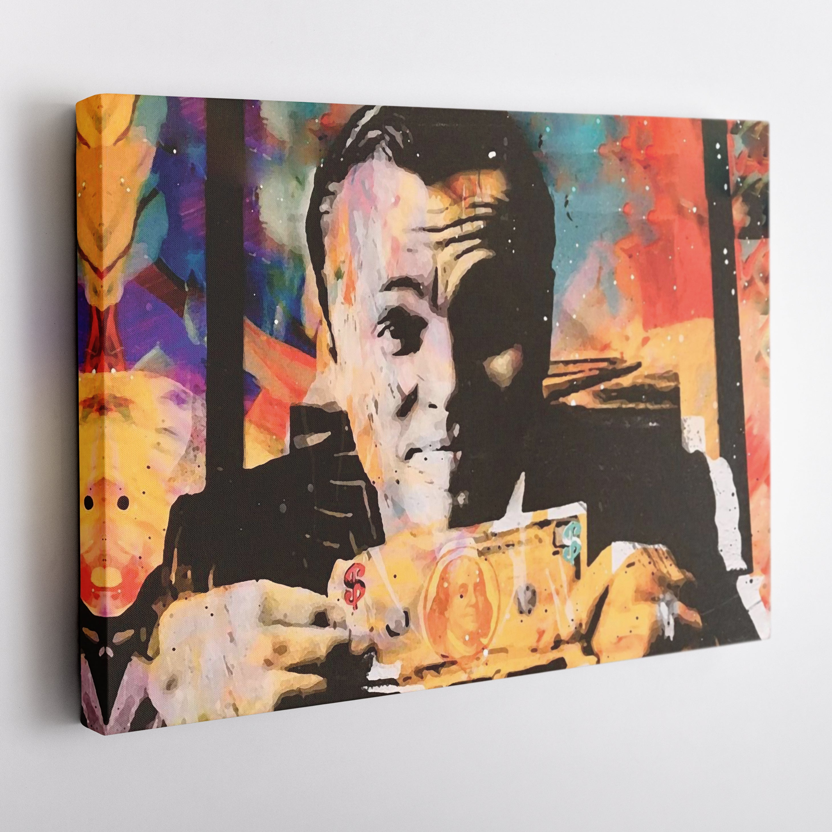 Wolf of Wall Street Canvas Art – DiCaprio Movie Decor