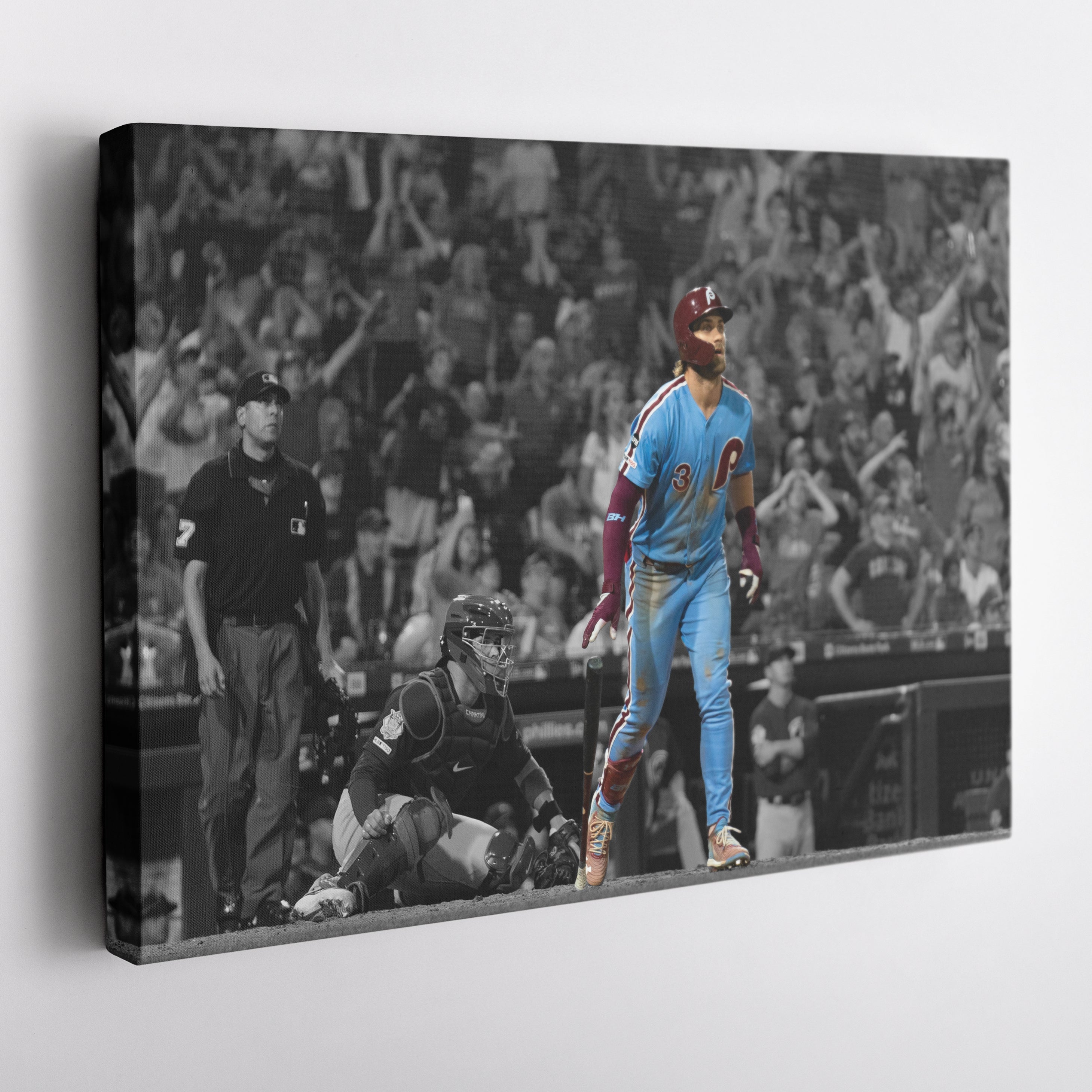 Bryce Harper Canvas Art - Phillies Grand Slam Wall Decor