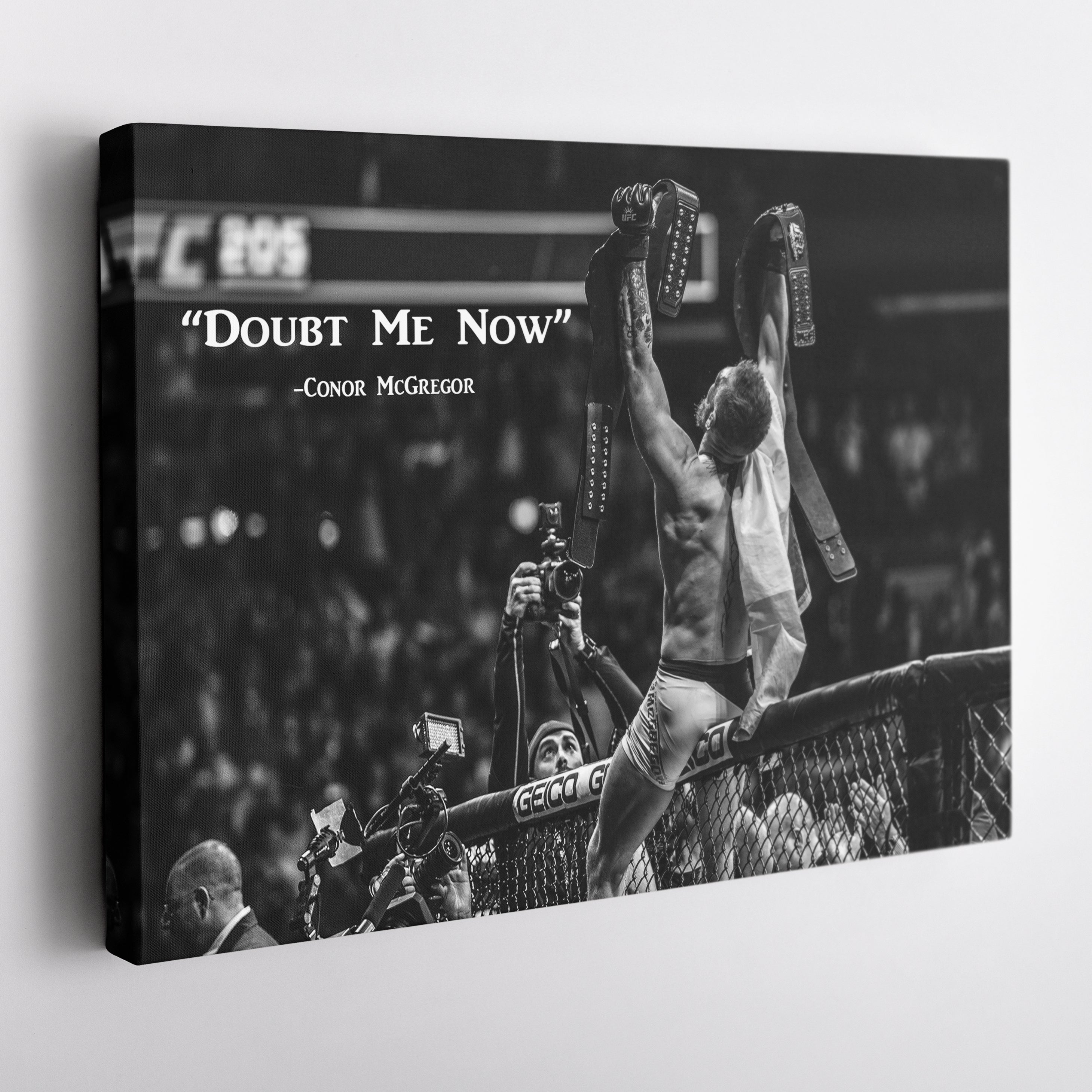 Conor McGregor Quote Canvas Art – MMA Wall Decor