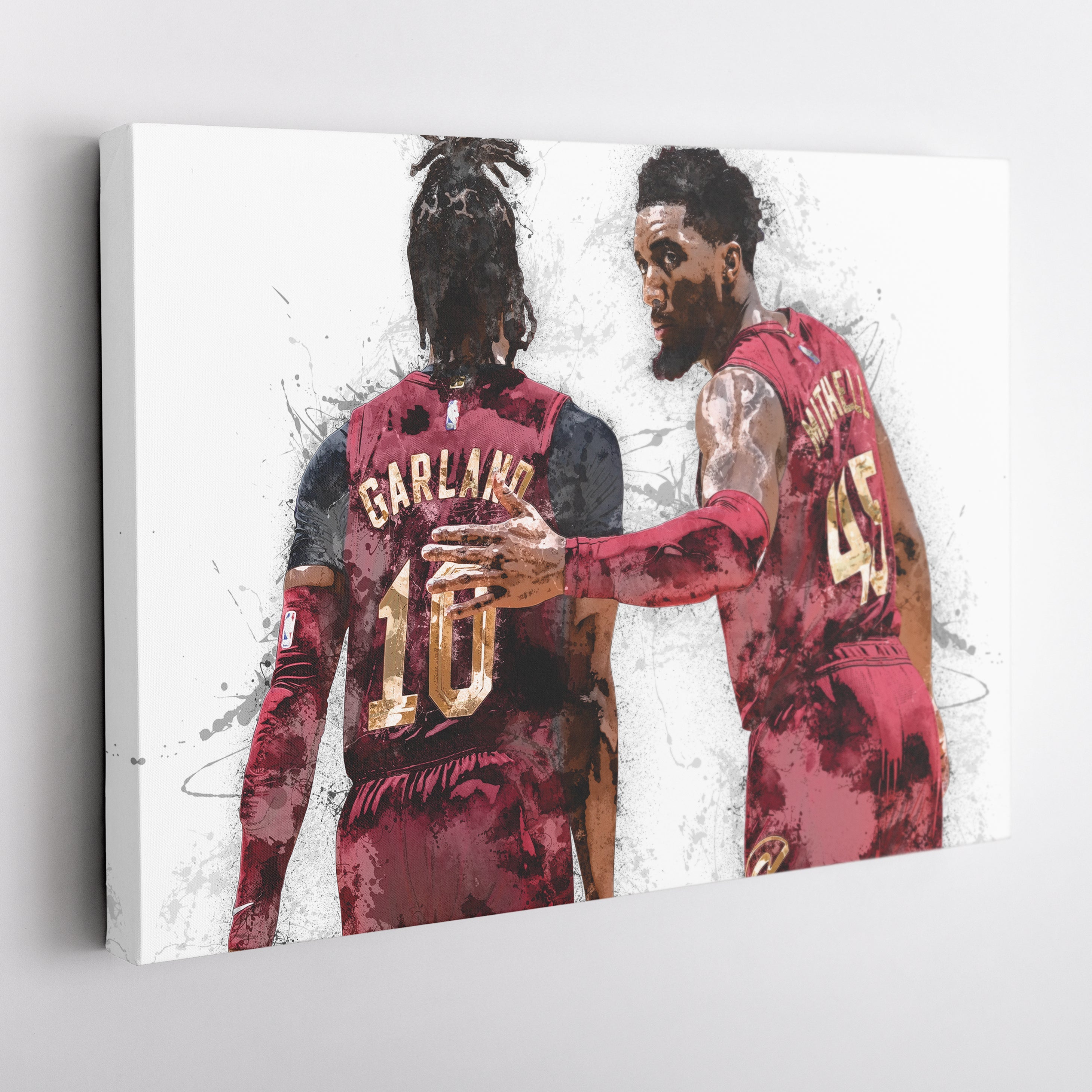 Donovan Mitchell & Darius Garland Canvas Art – Cleveland Cavaliers Wall Decor