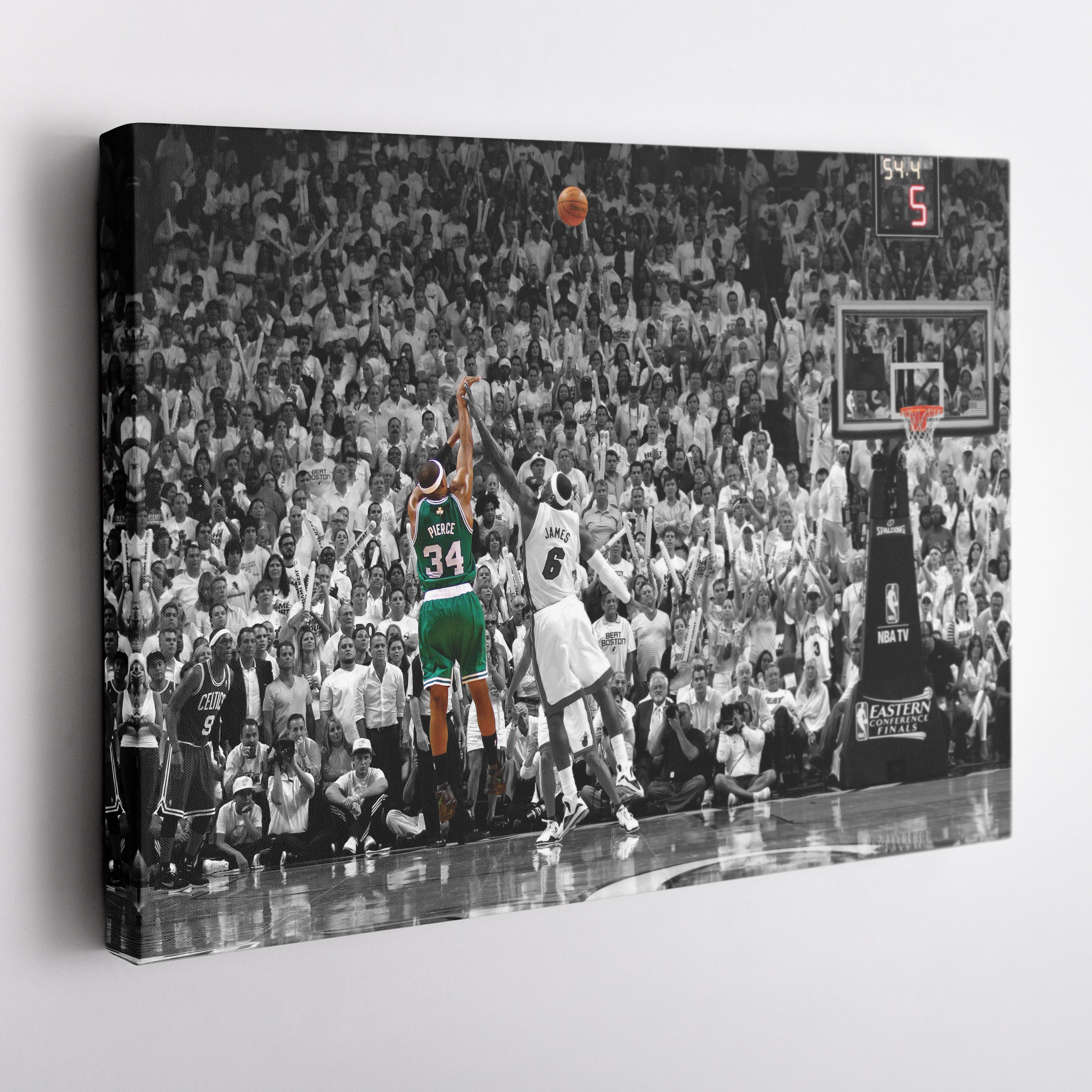 Paul Pierce Canvas Art – Clutch Shot Celtics Wall Decor