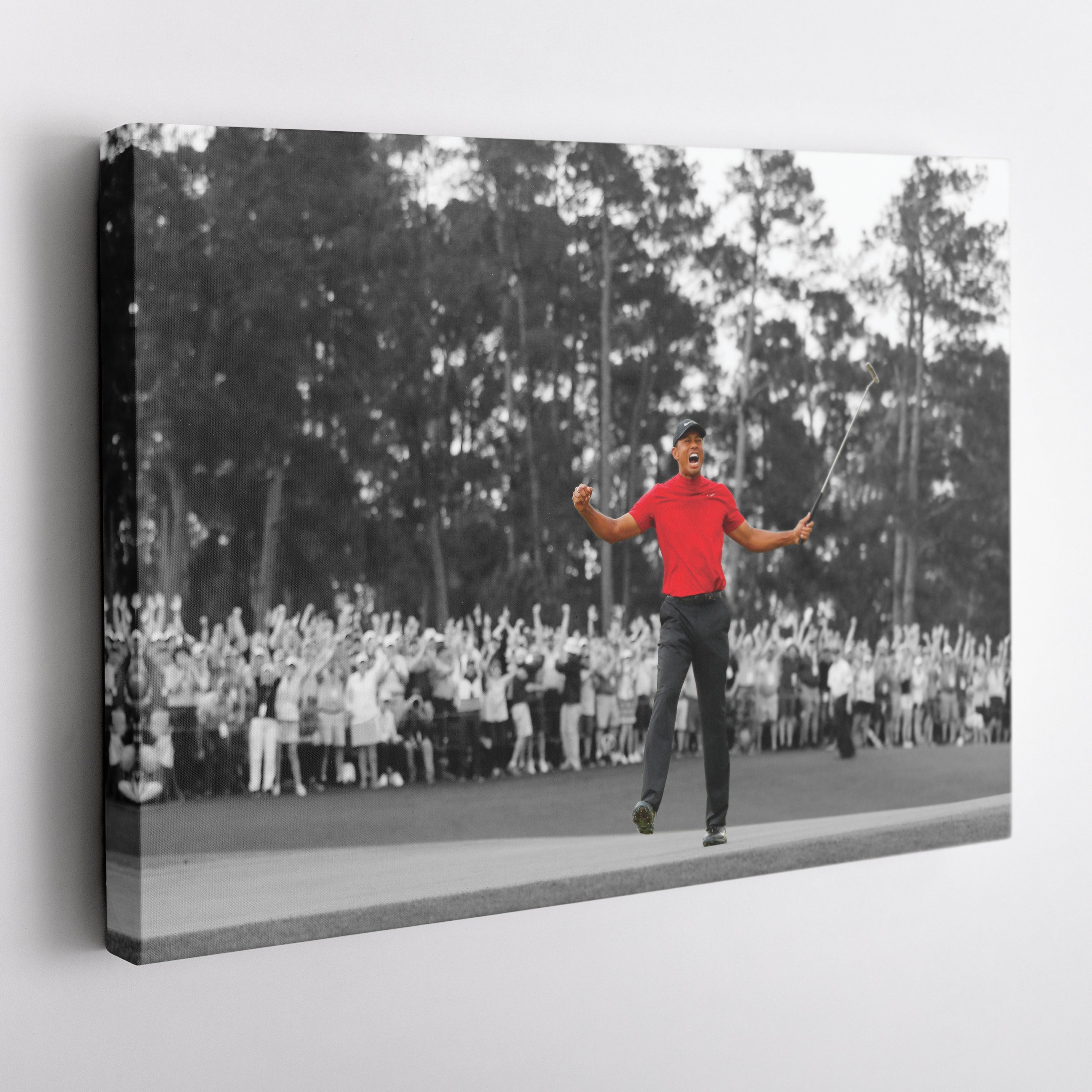 Tiger Woods Canvas Art – Masters 2019 Golf Wall Decor