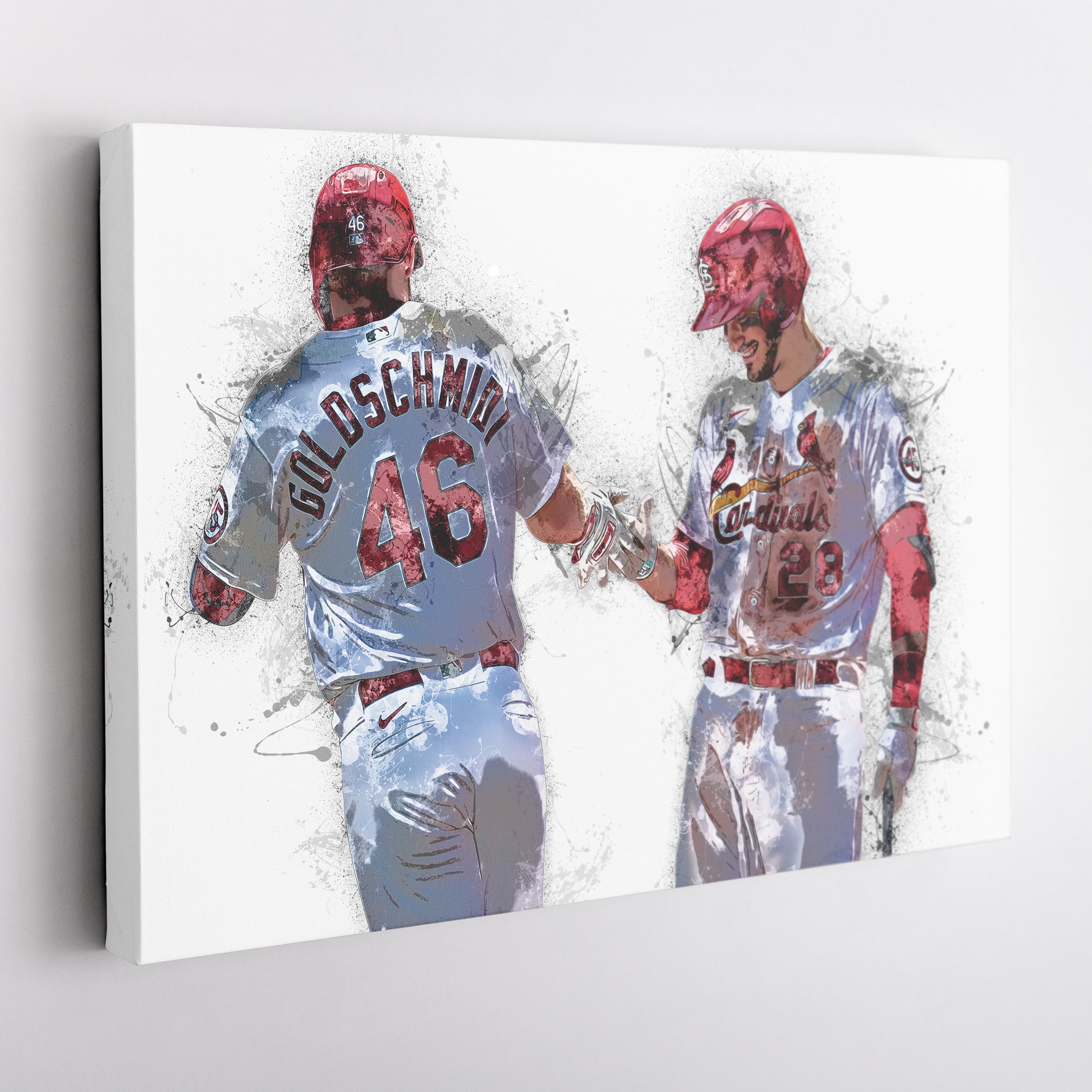 Paul Goldschmidt & Nolan Arenado Canvas Art – St. Louis Cardinals Wall Decor