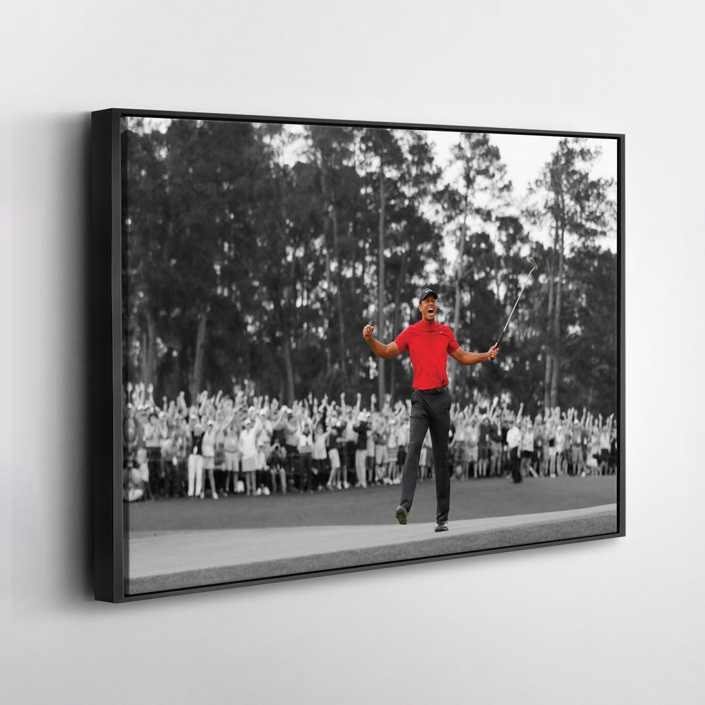 Tiger Woods Canvas Art – Masters 2019 Golf Wall Decor