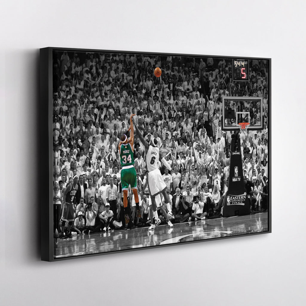 Paul Pierce Canvas Art – Clutch Shot Celtics Wall Decor
