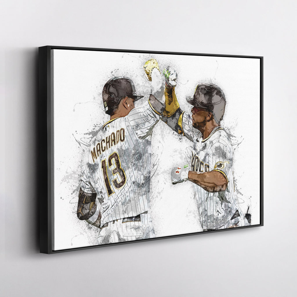 Manny Machado & Juan Soto Canvas Art – San Diego Padres Wall Decor