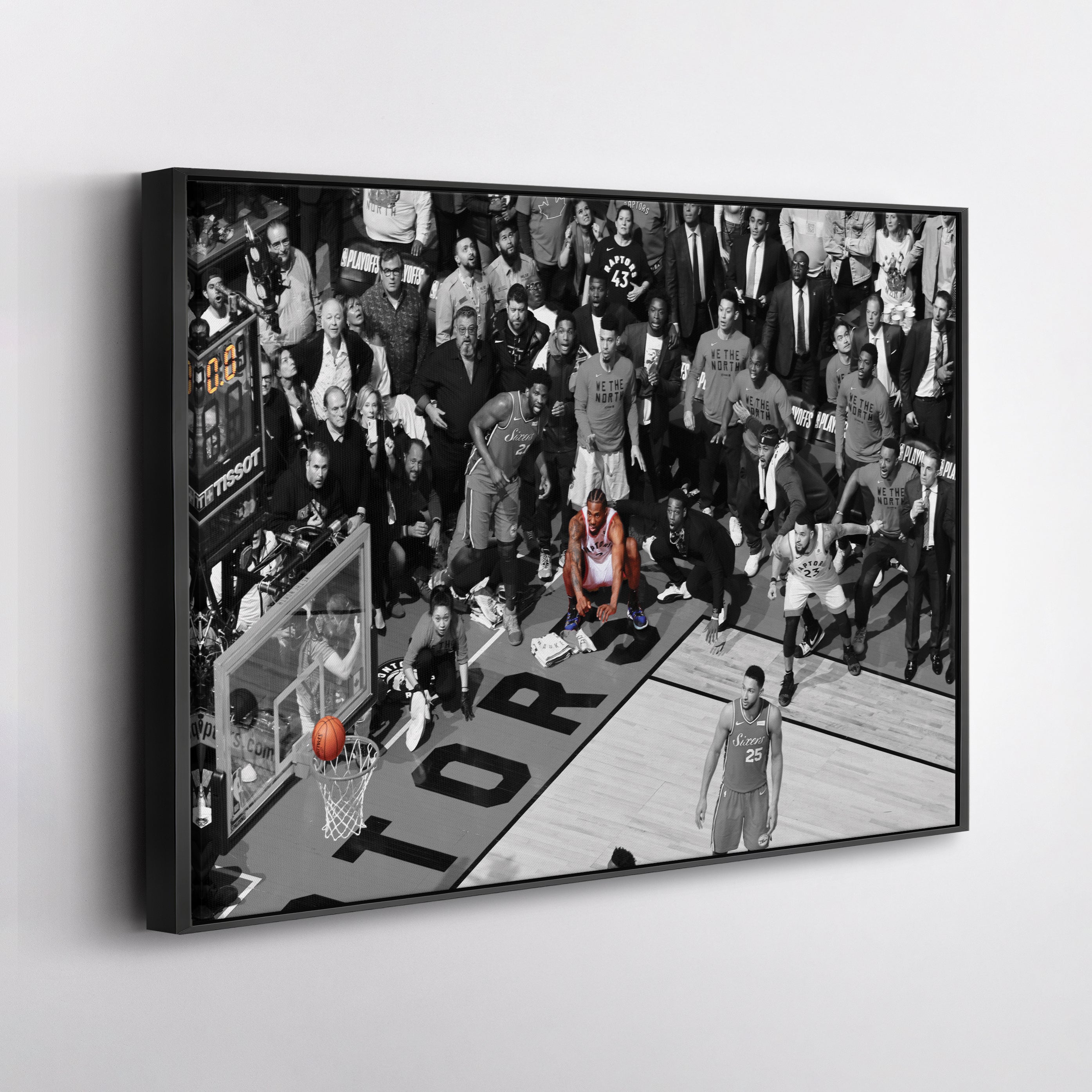 Kawhi Leonard Canvas Art – Raptors Game 7 Wall Decor