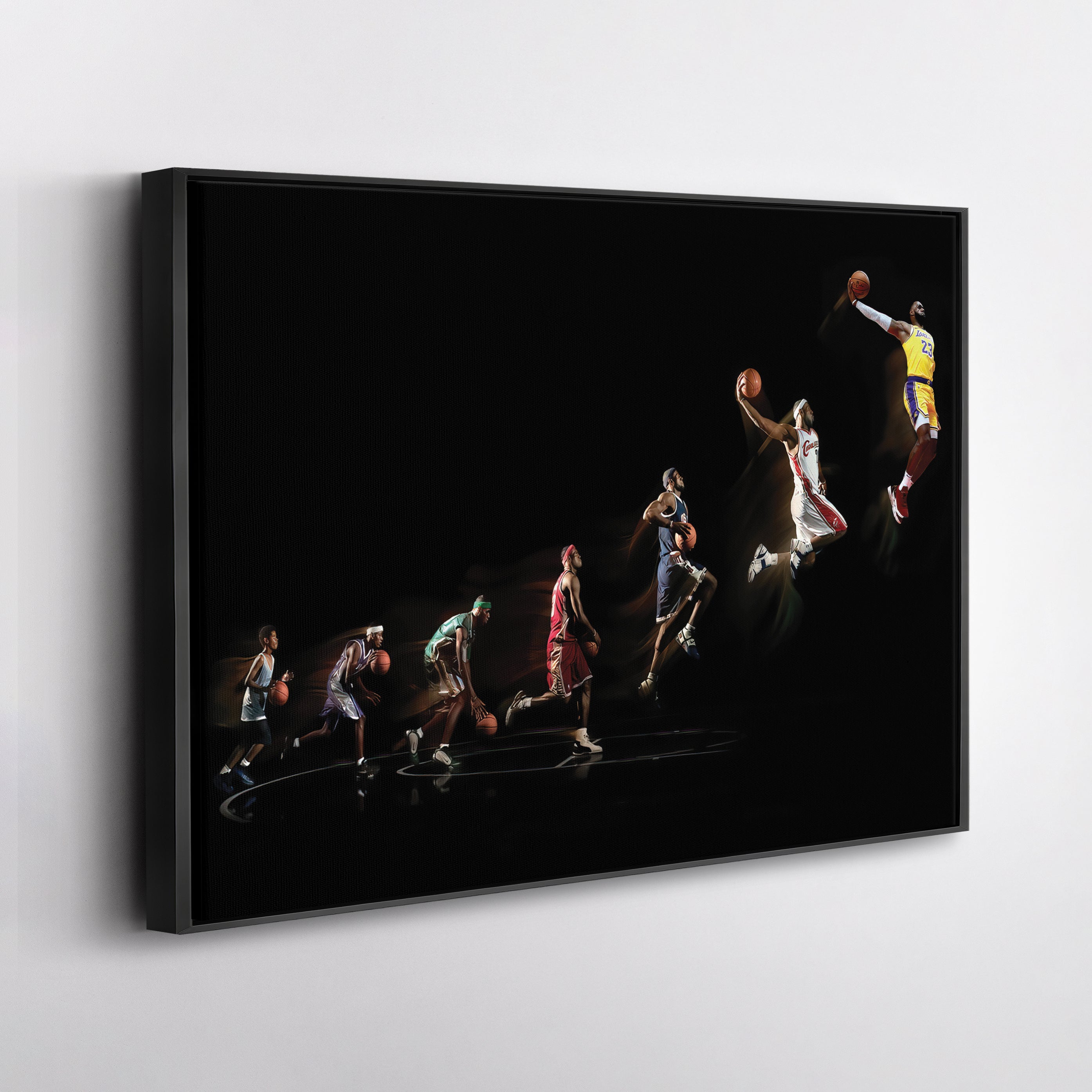 LeBron James Canvas Art – Lakers Evolution Wall Decor