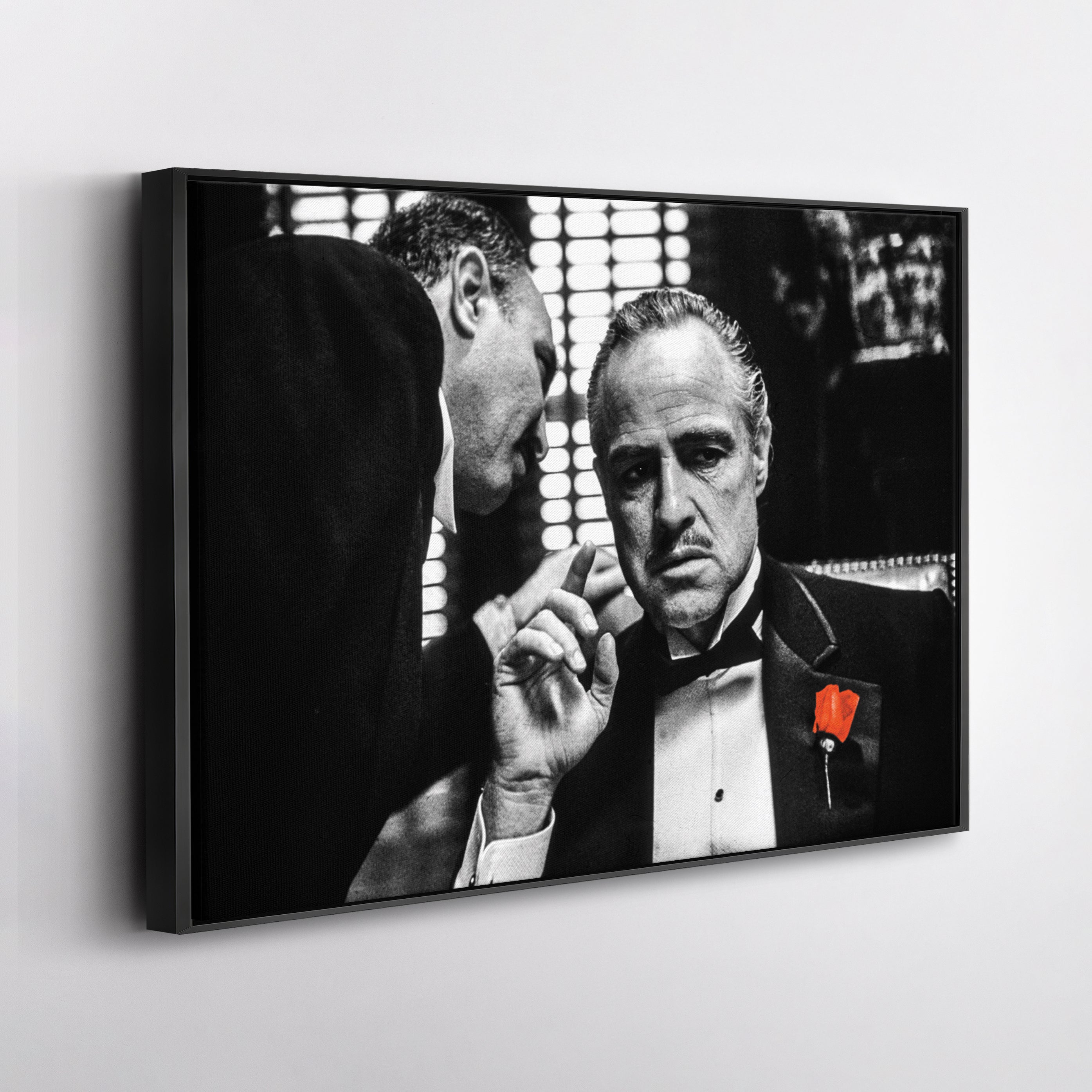 The Godfather Canvas Art – Black & White Wall Decor