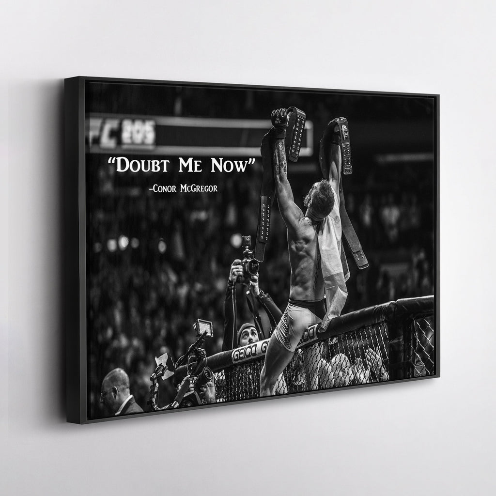Conor McGregor Quote Canvas Art – MMA Wall Decor
