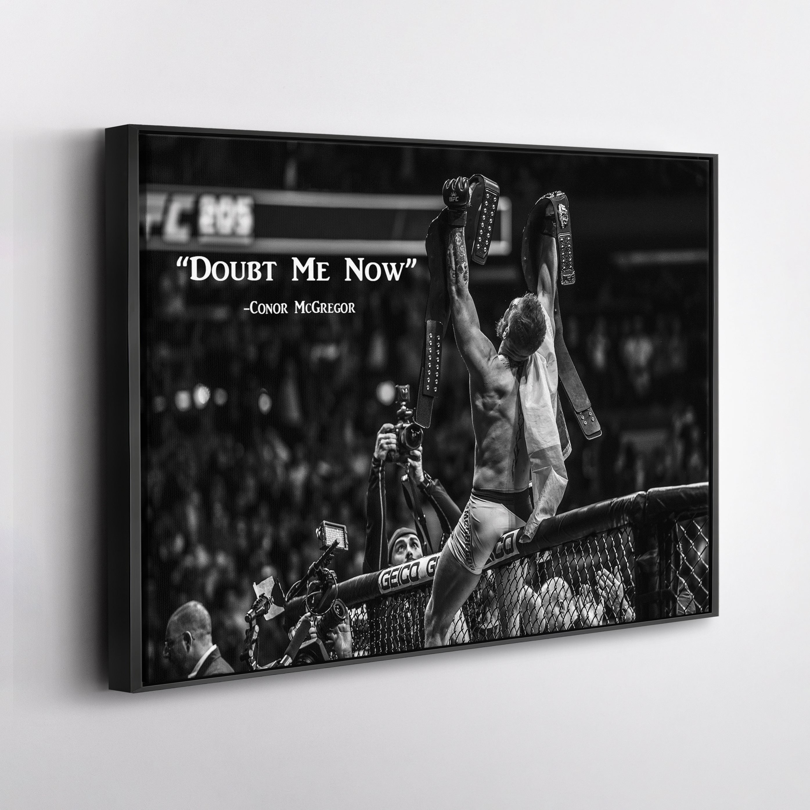 Conor McGregor Quote Canvas Art – MMA Wall Decor